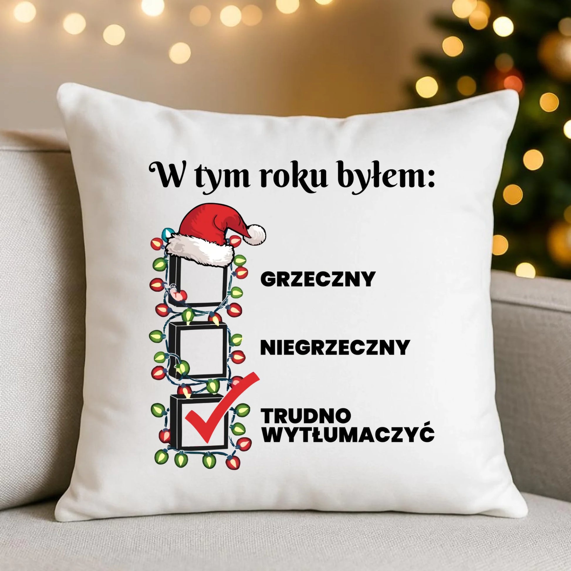 Poduszka świąteczna dla niego - Trudno wytłumaczyć BN134 - StoryCups.pl