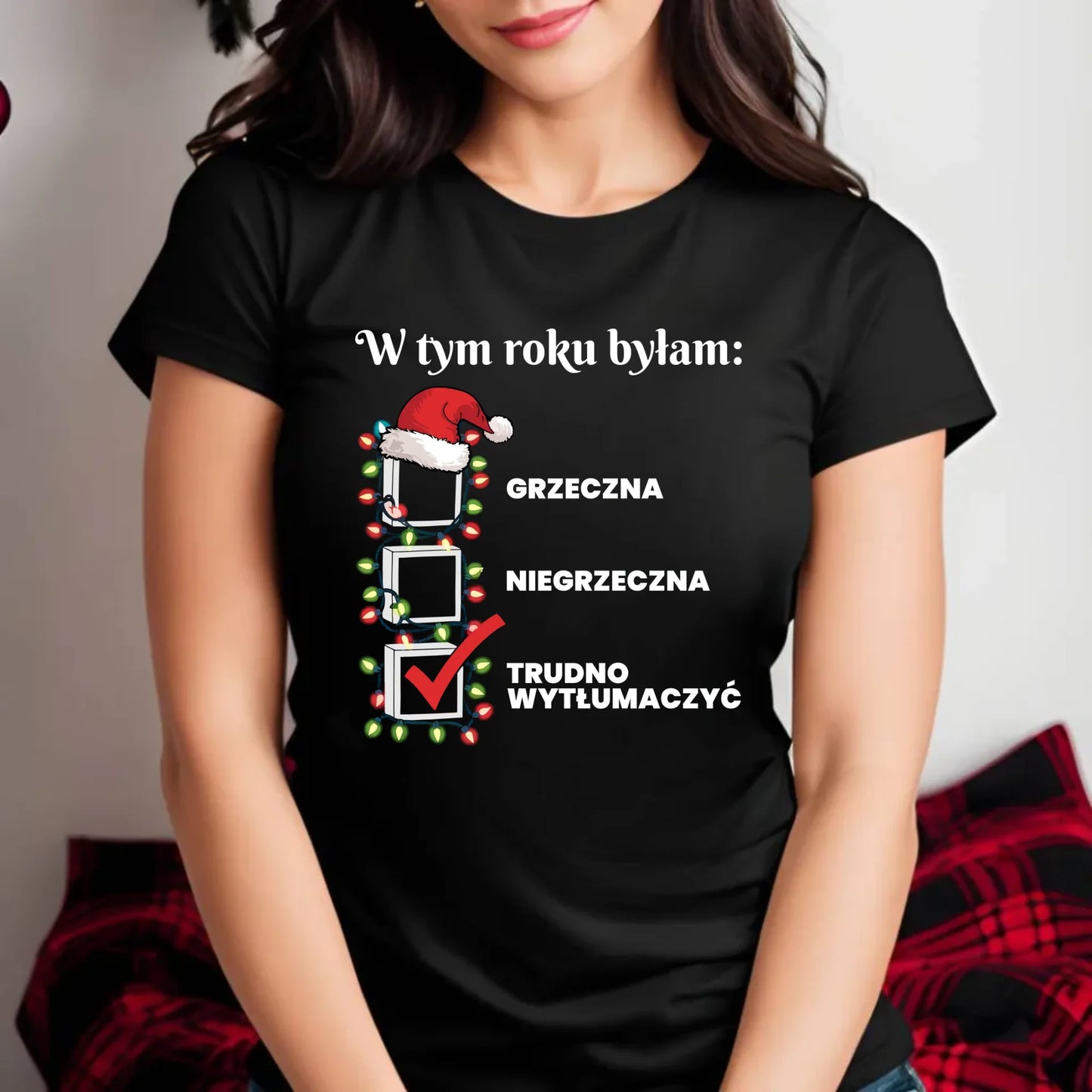 Koszulka damska świąteczna - Trudno wytłumaczyć BN137 - StoryCups.pl