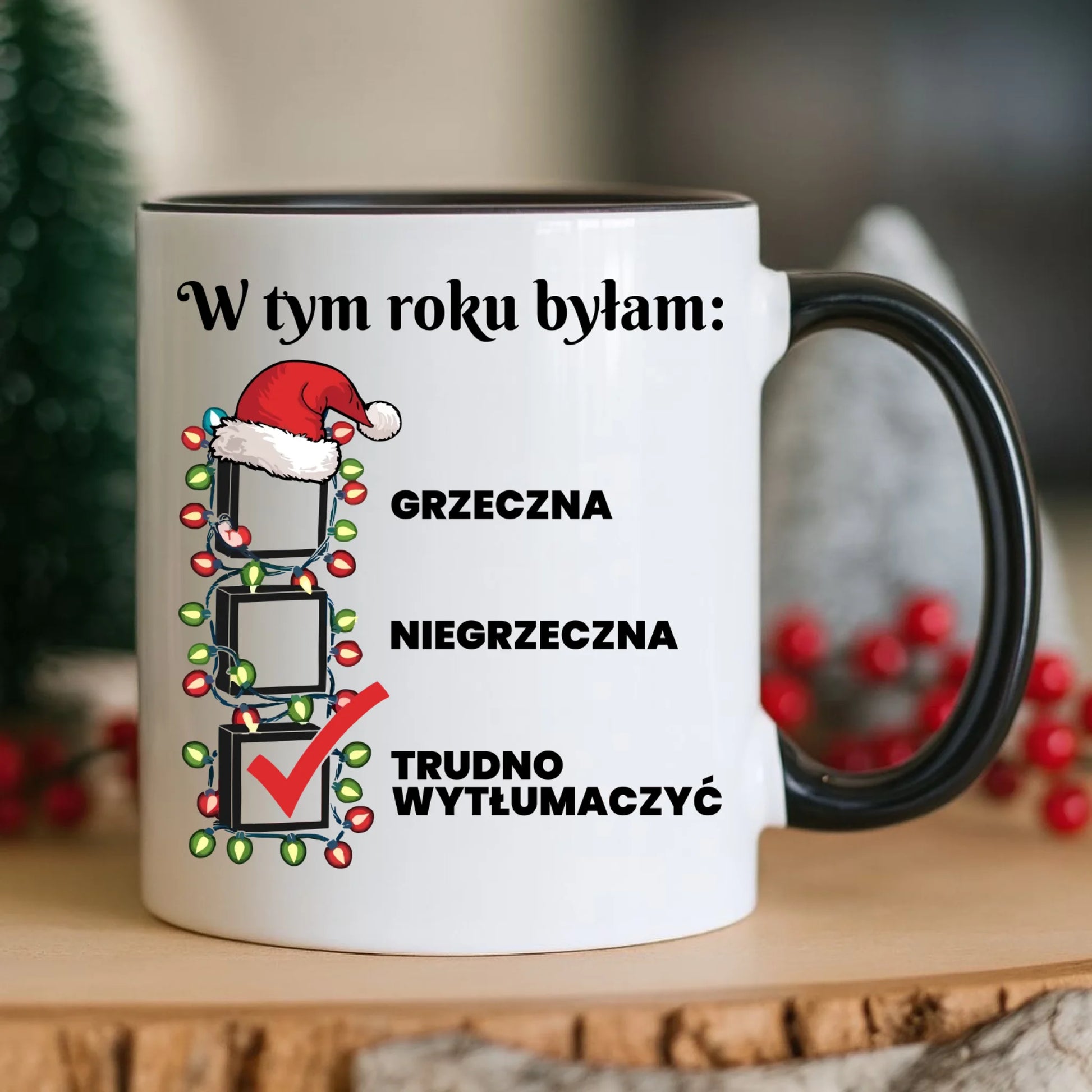 Kubek świąteczny dla niej - Trudno wytłumaczyć BN137 - StoryCups.pl