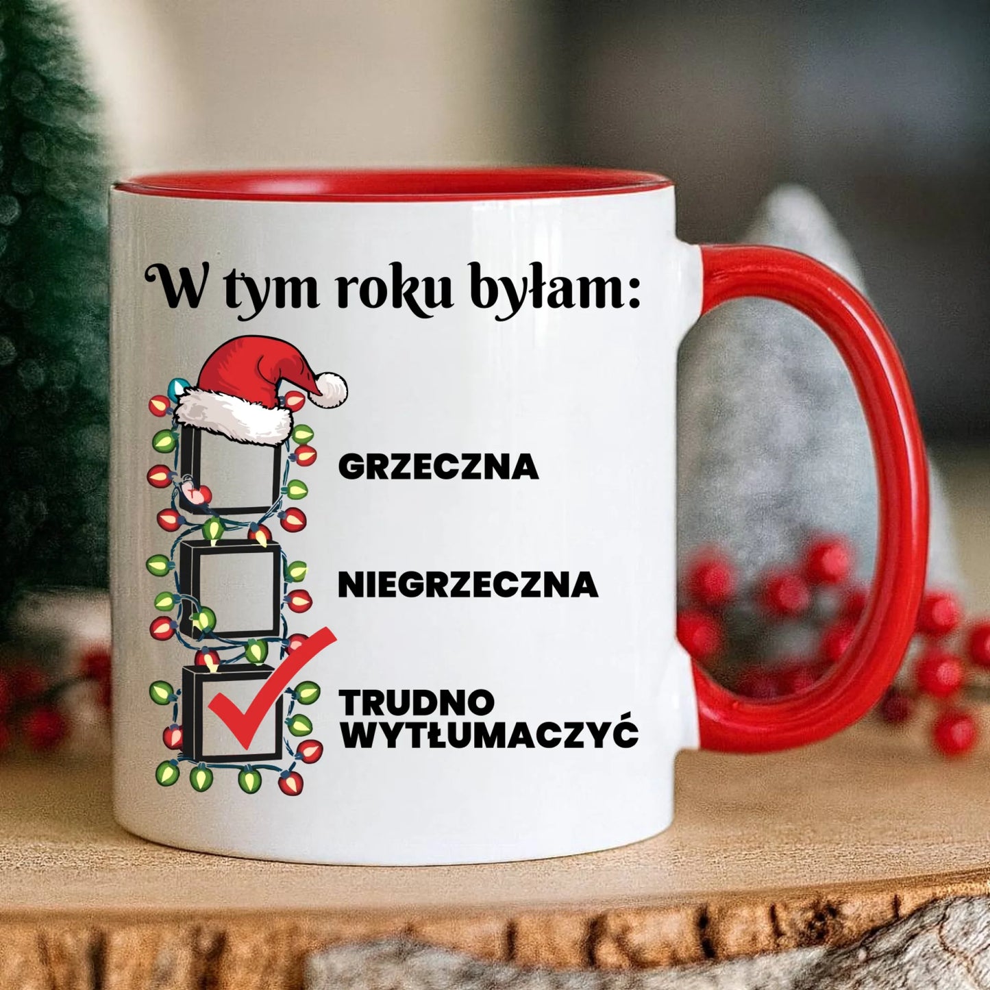 Kubek świąteczny dla niej - Trudno wytłumaczyć BN137 - StoryCups.pl
