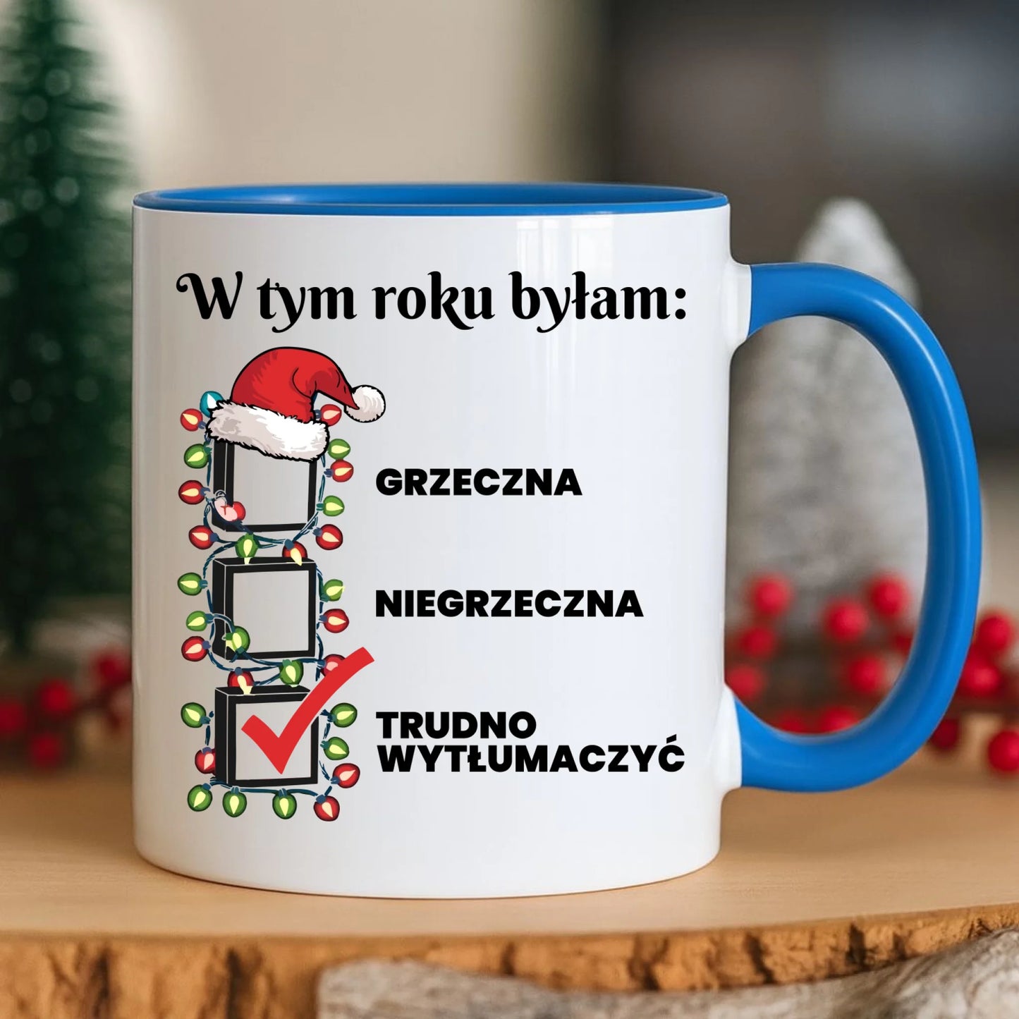 Kubek świąteczny dla niej - Trudno wytłumaczyć BN137 - StoryCups.pl