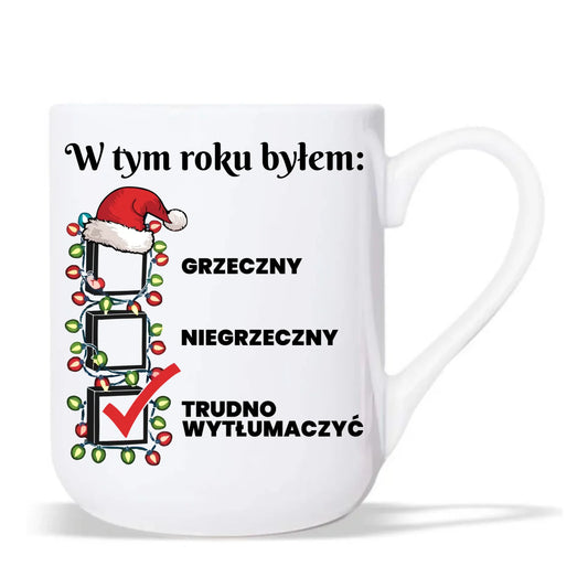 Kubek elegant świąteczny dla niego - Trudno wytłumaczyć BN134 - StoryCups.pl
