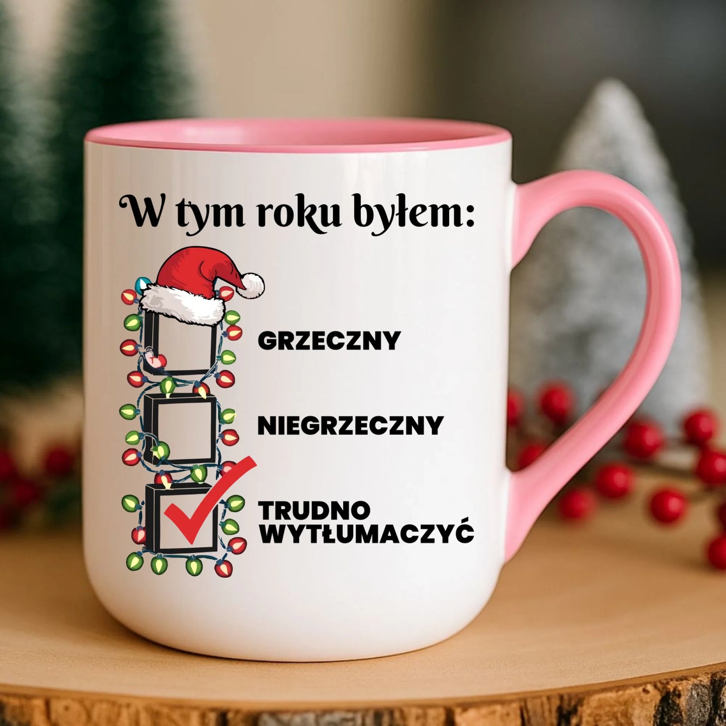 Kubek elegant świąteczny dla niego - Trudno wytłumaczyć BN134 - StoryCups.pl