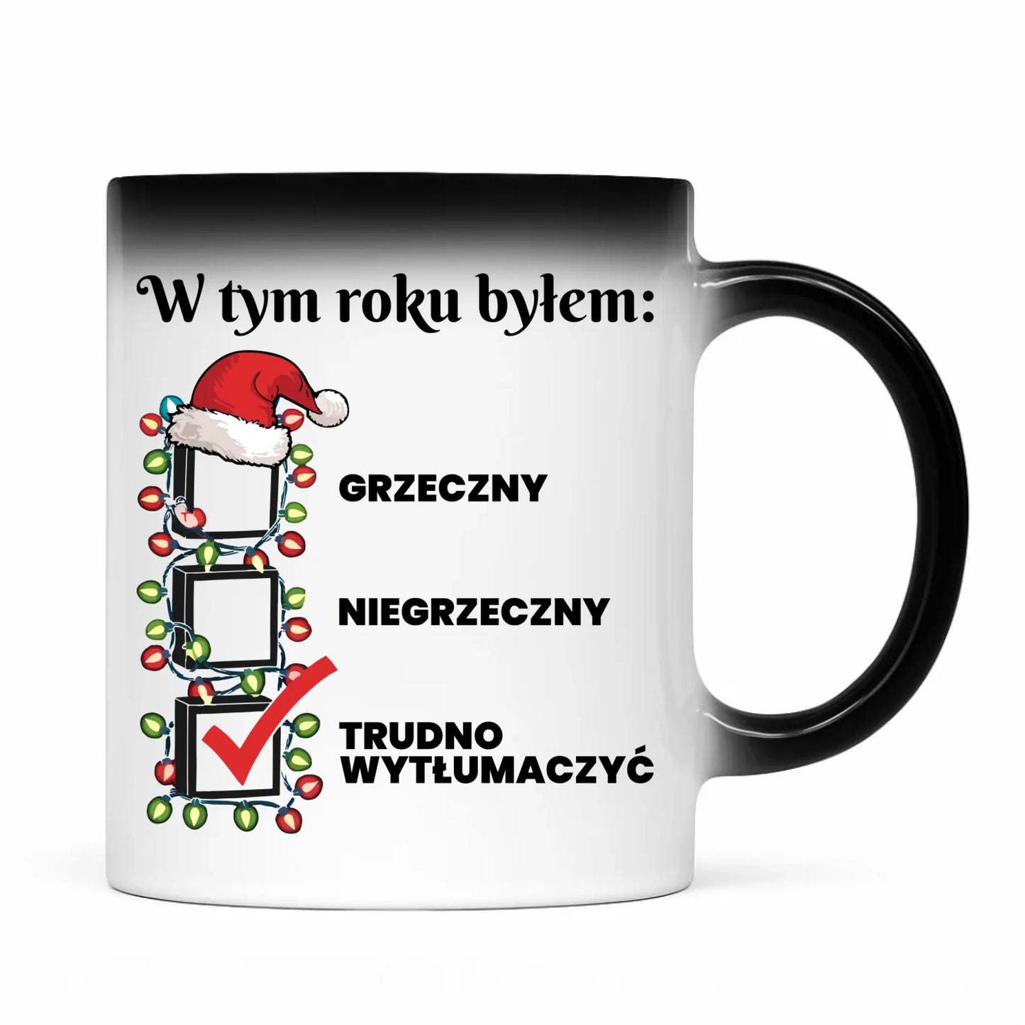 Kubek magiczny świąteczny dla niego - Trudno wytłumaczyć BN134 - StoryCups.pl