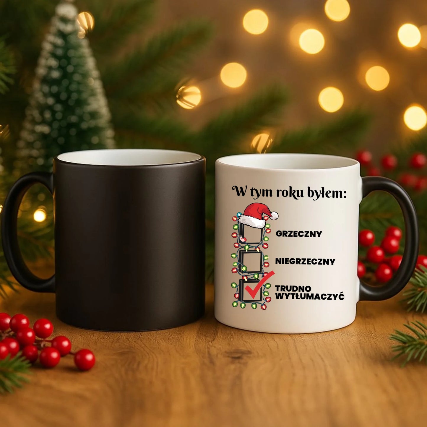 Kubek magiczny świąteczny dla niego - Trudno wytłumaczyć BN134 - StoryCups.pl