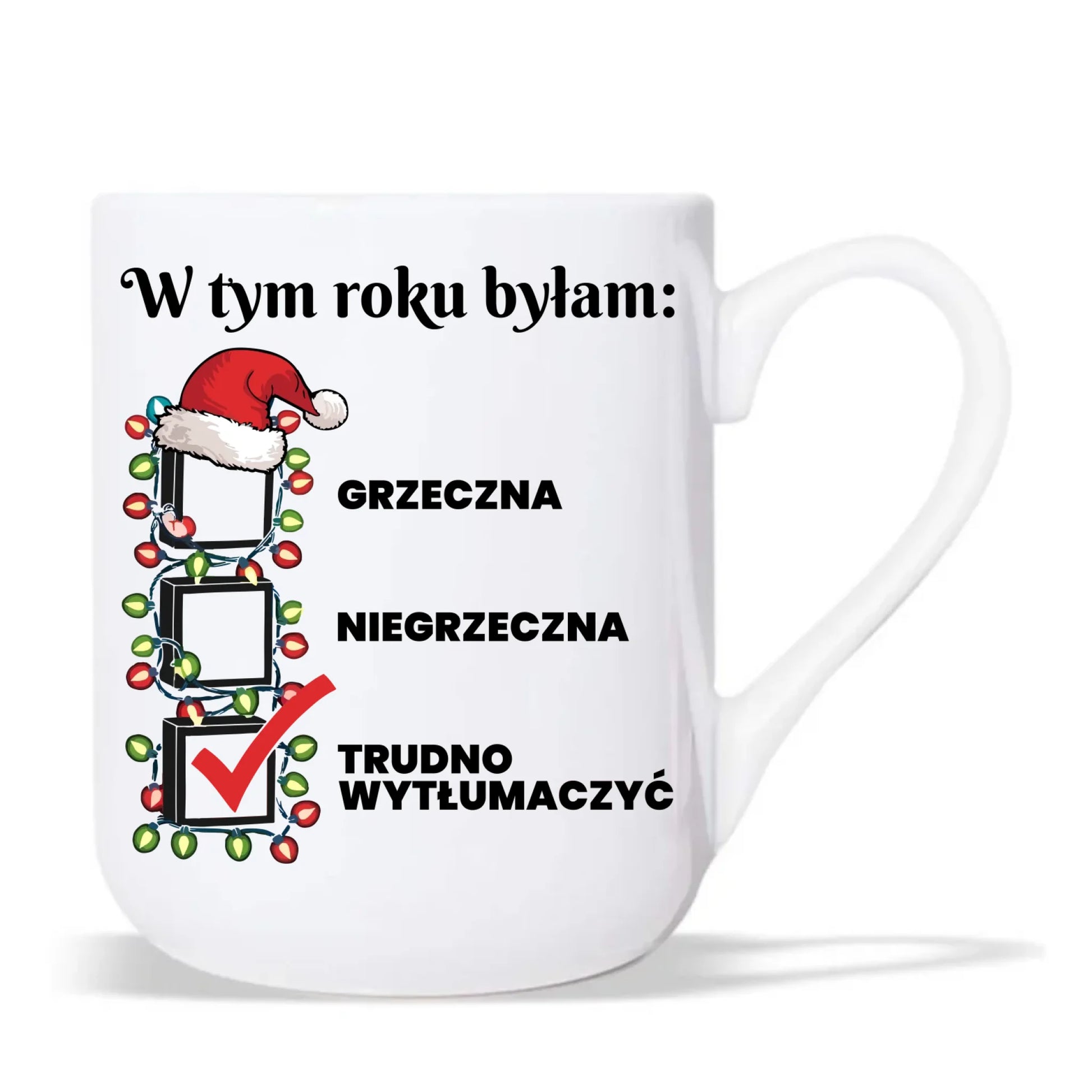 Kubek elegant świąteczny dla niej - Trudno wytłumaczyć BN137 - StoryCups.pl
