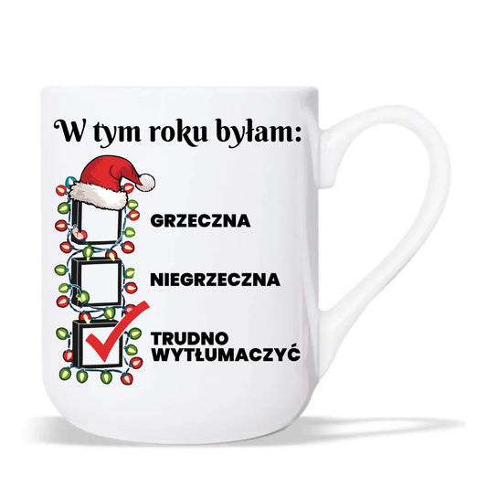 Kubek elegant świąteczny dla niej - Trudno wytłumaczyć BN137 - StoryCups.pl