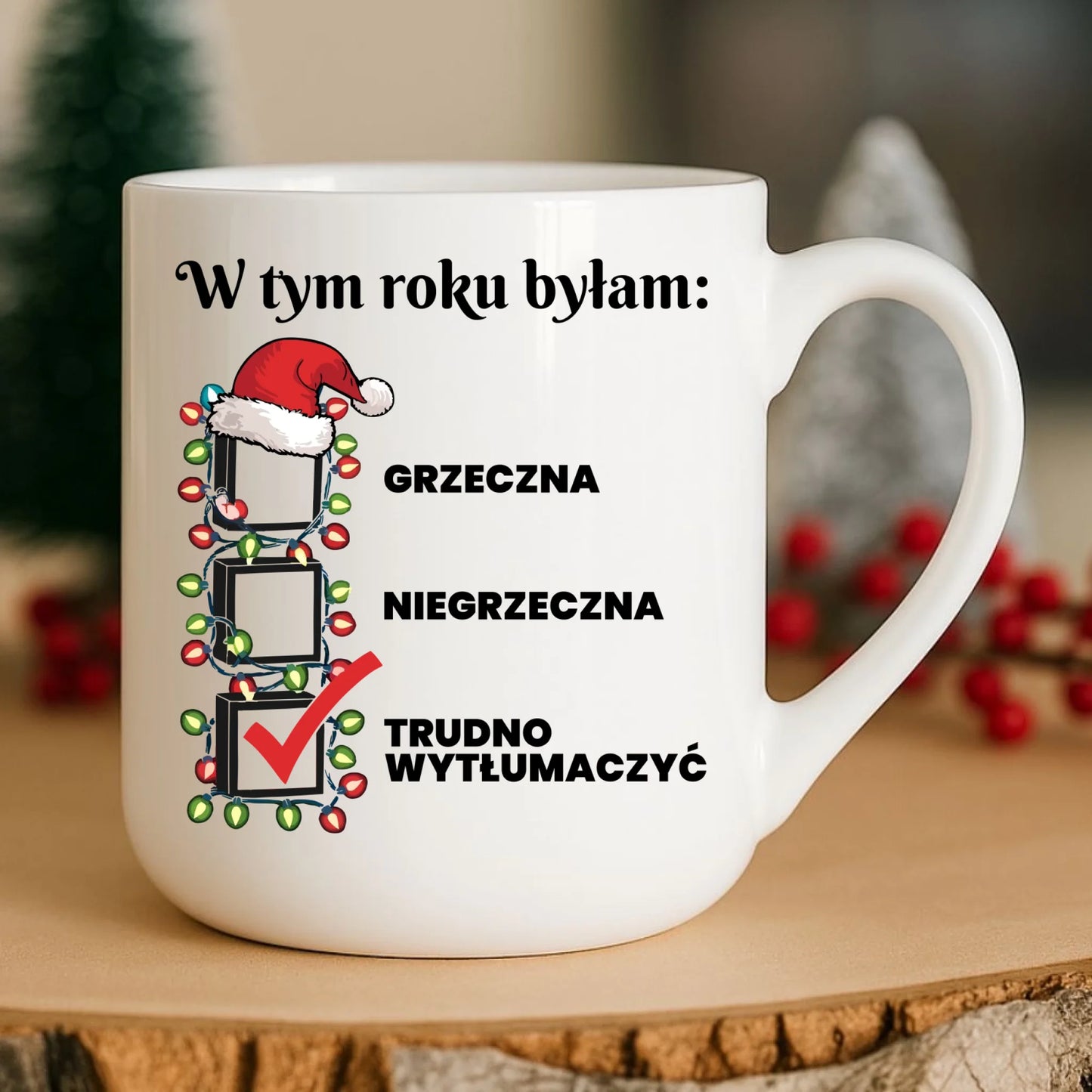 Kubek elegant świąteczny dla niej - Trudno wytłumaczyć BN137 - StoryCups.pl