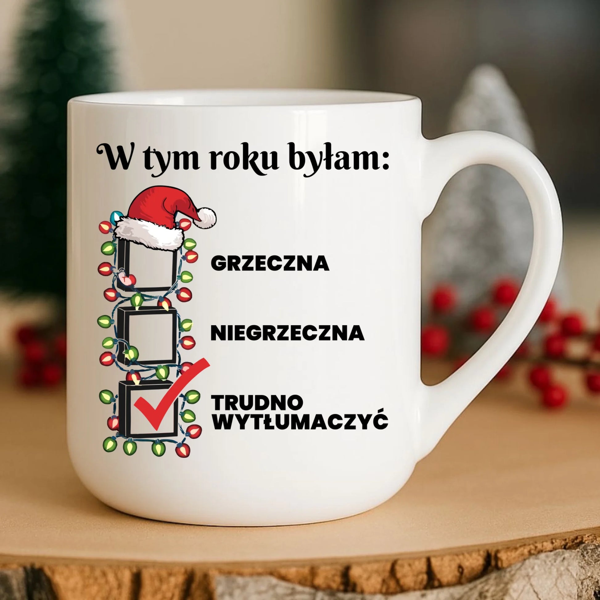 Kubek elegant świąteczny dla niej - Trudno wytłumaczyć BN137 - StoryCups.pl