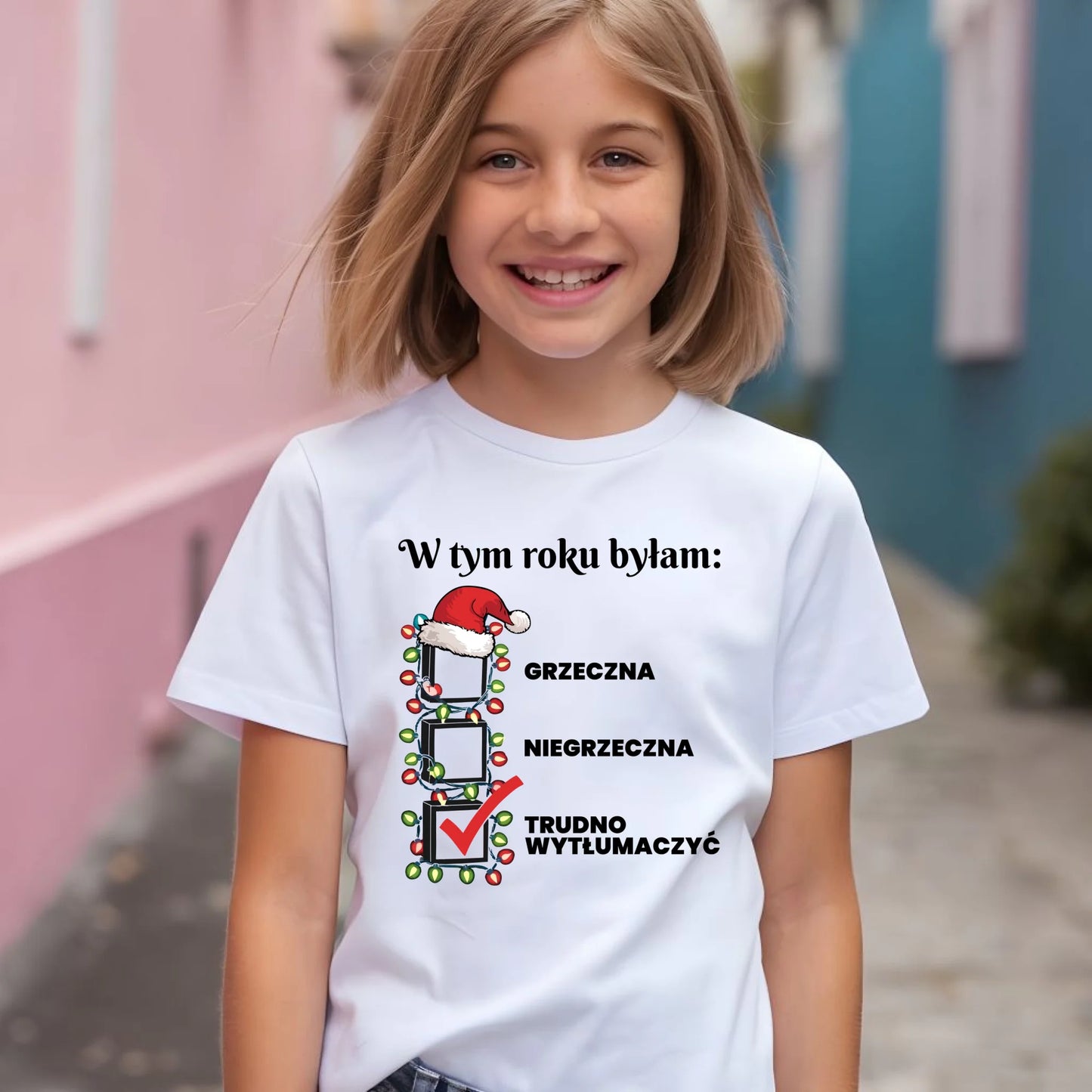 Koszulka dziecięca świąteczna dla dziewczynki - Trudno wytłumaczyć BN137 - StoryCups.pl