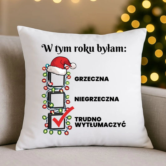Poduszka świąteczna dla niej - Trudno wytłumaczyć BN137 - StoryCups.pl