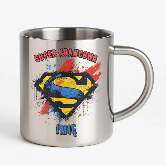 Kubek metalowy szyciowy dla krawcowej - Super krawcowa HS36 - StoryCups.pl