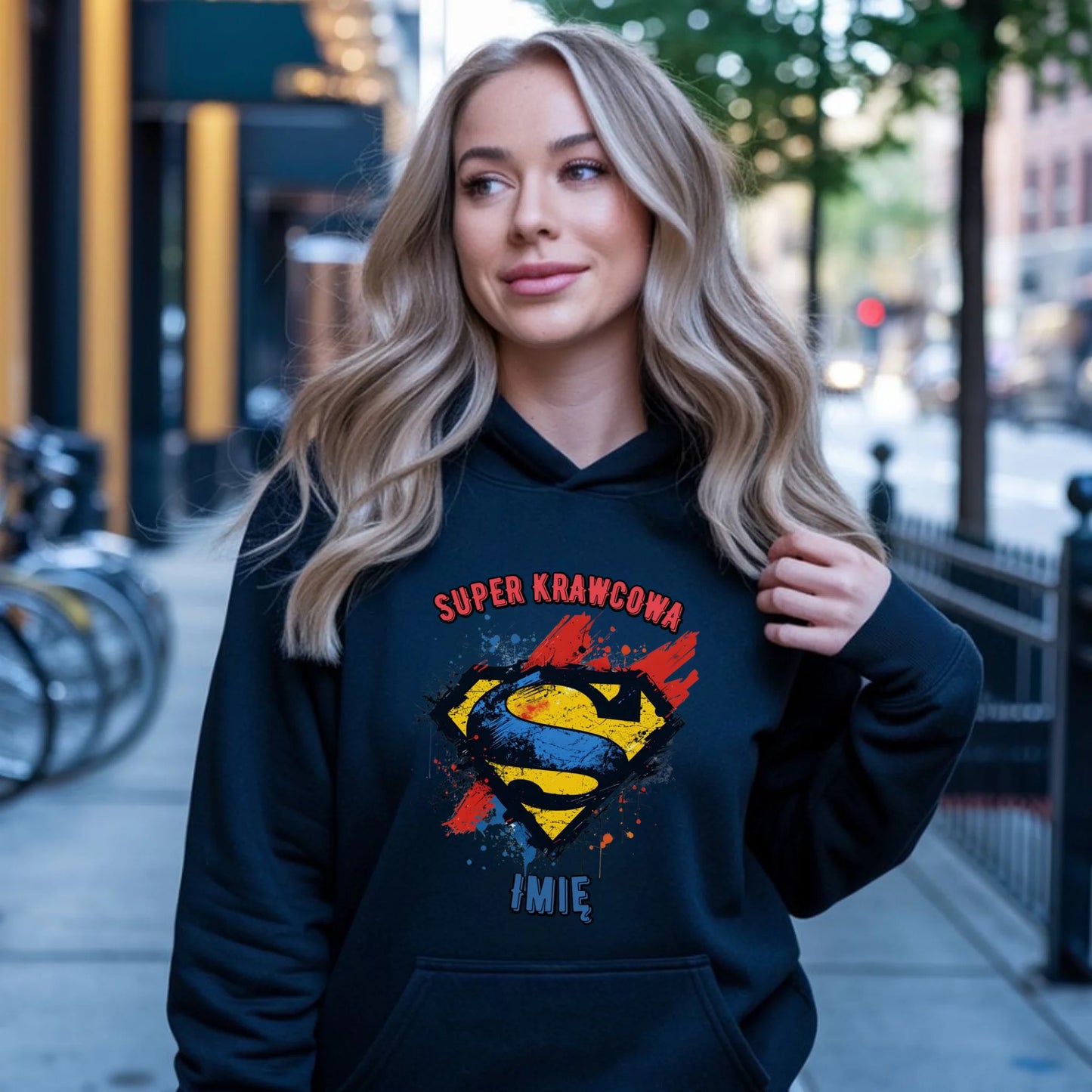 Bluza damska z kapturem szyciowa dla krawcowej - Super Krawcowa HS36 - StoryCups.pl