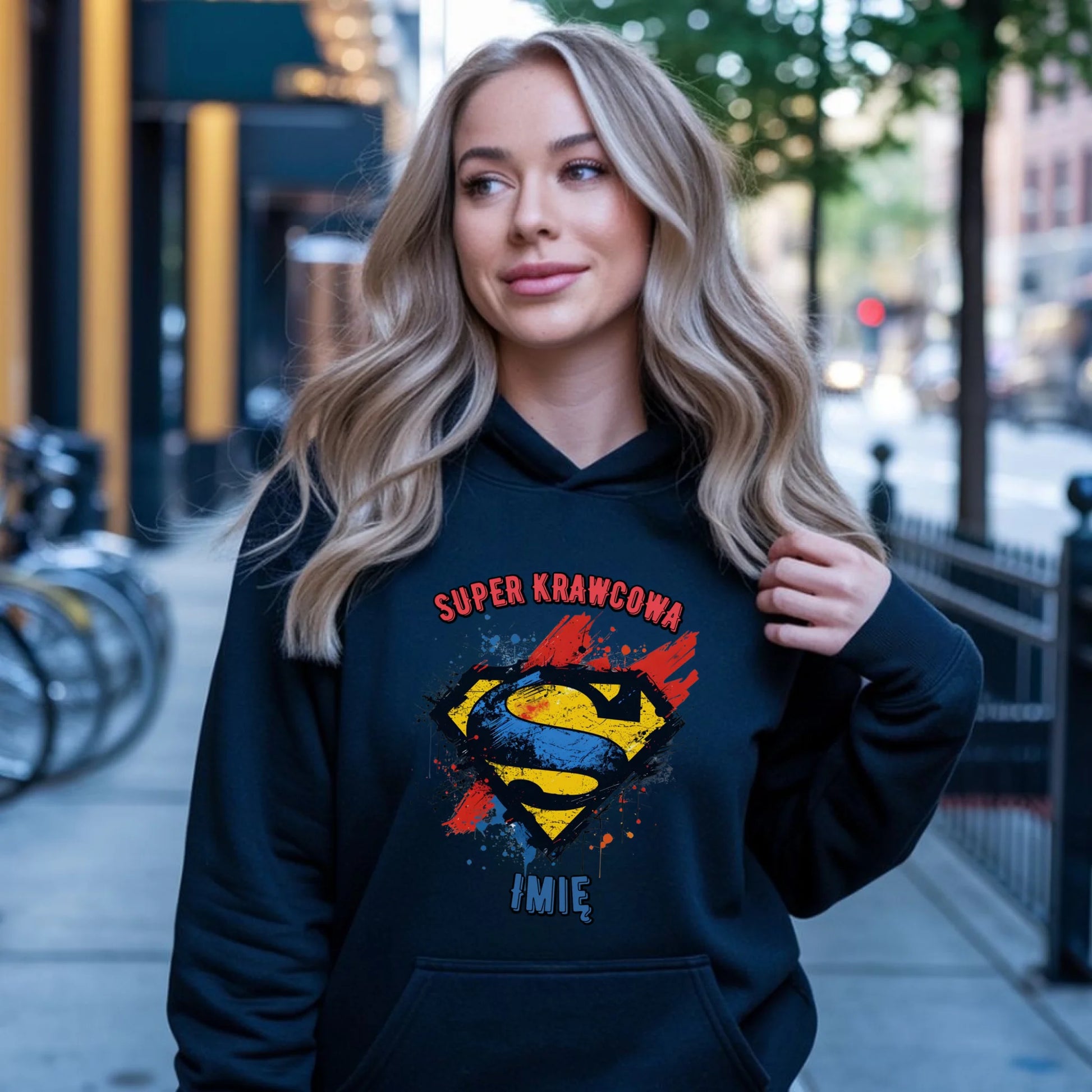 Bluza damska z kapturem szyciowa dla krawcowej - Super Krawcowa HS36 - StoryCups.pl