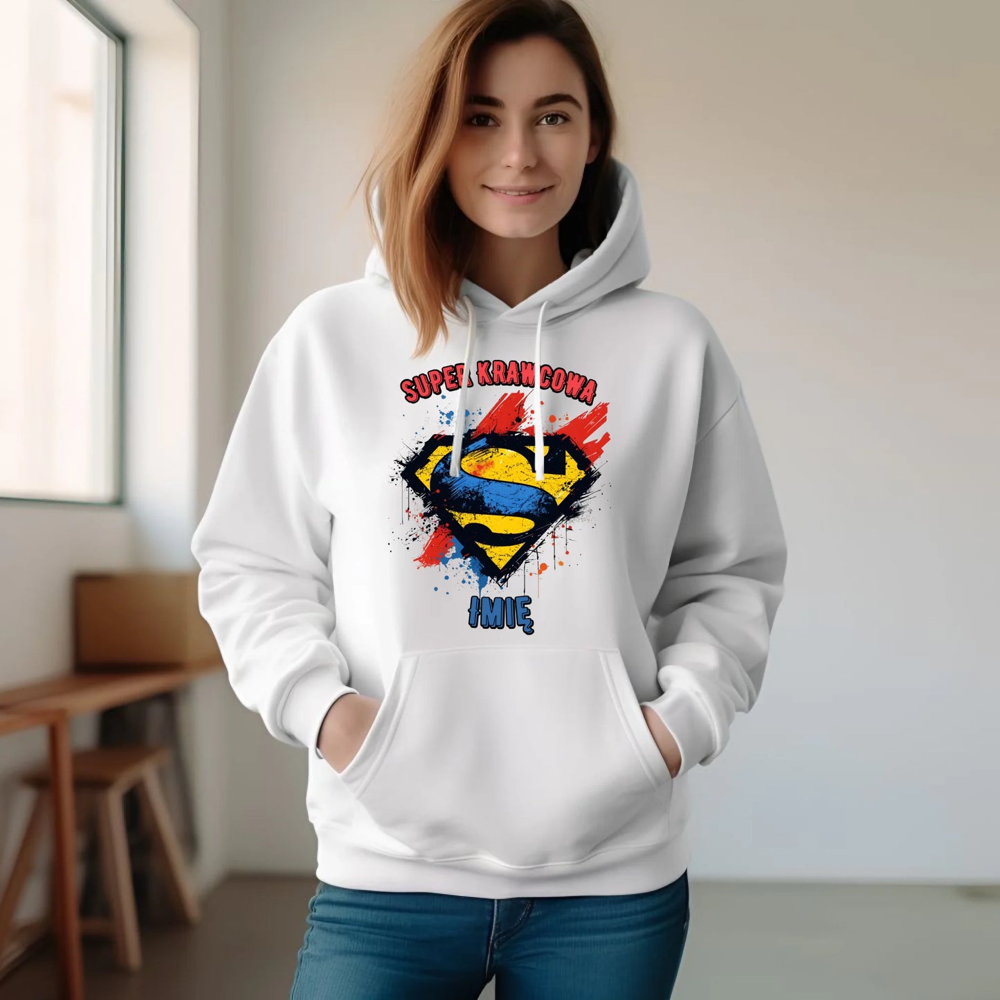 Bluza damska z kapturem szyciowa dla krawcowej - Super Krawcowa HS36 - StoryCups.pl