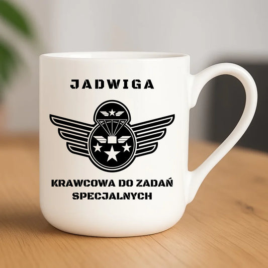 Kubek elegant szyciowy dla krawcowej - Krawcowa do zadań specjalnych HS38 - StoryCups.pl