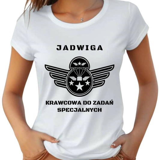 Koszulka damska szyciowa dla krawcowej - Krawcowa do zadań specjalnych HS38 - StoryCups.pl