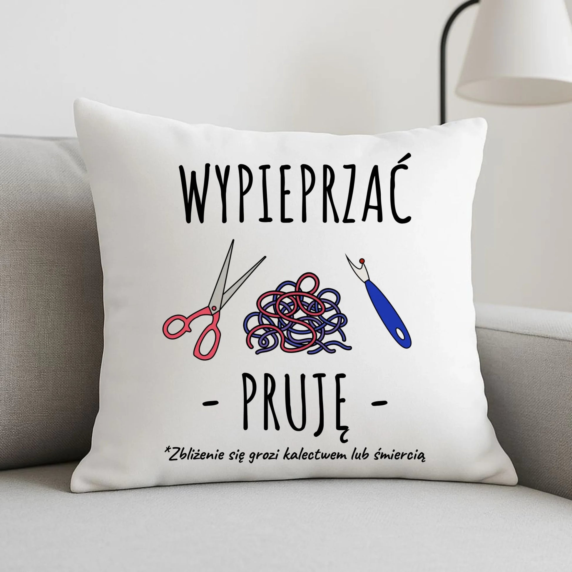 Poduszka szyciowa dla krawcowej - Wypieprzać, pruję HS08 - StoryCups.pl