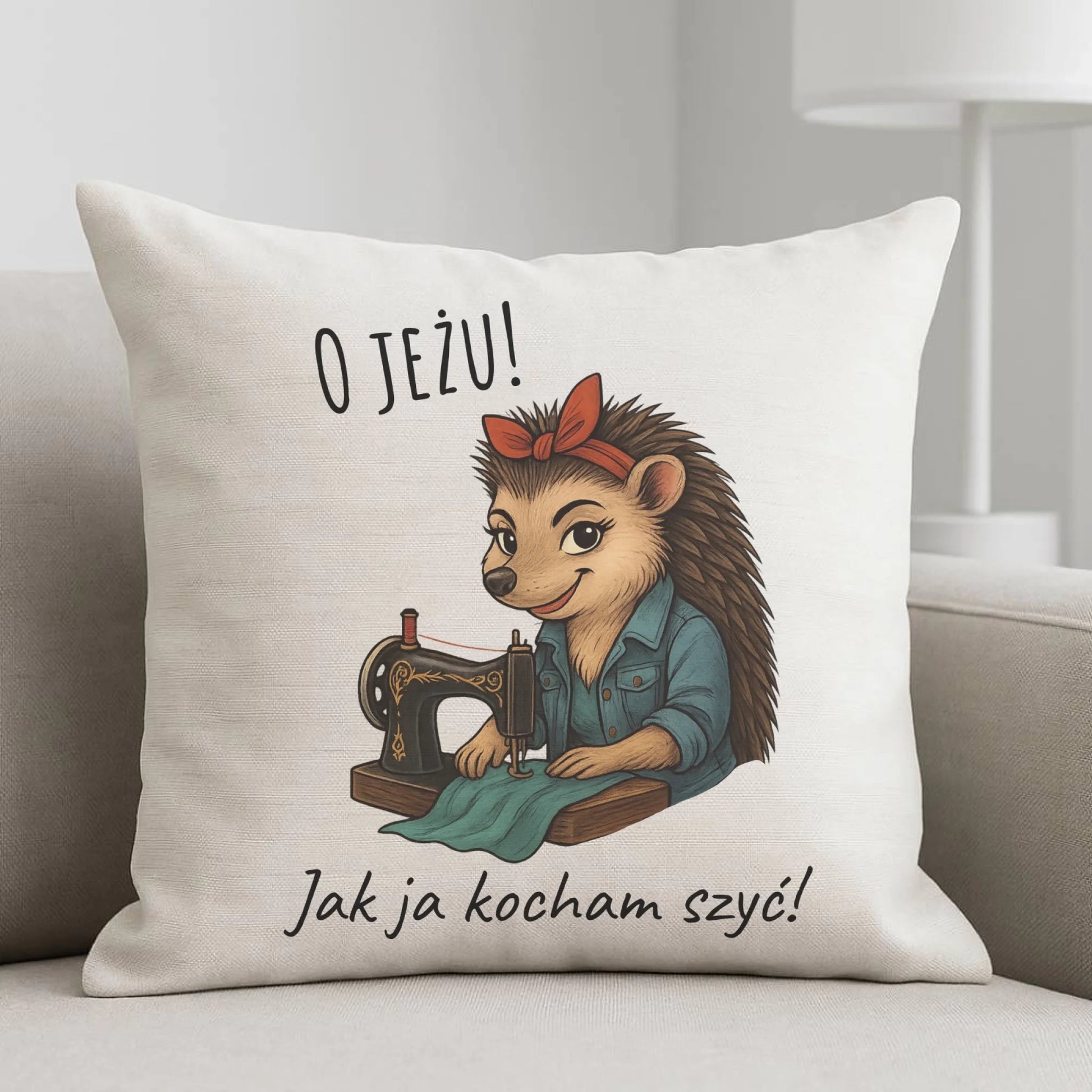 Poduszka szyciowa dla krawcowej - O JEŻU! Jak ja kocham szyć! HS09 - StoryCups.pl