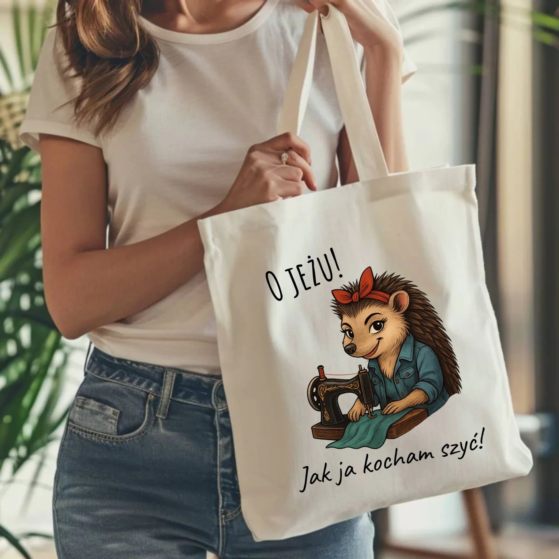 Torba szyciowa dla krawcowej - O JEŻU! Jak ja kocham szyć! HS09 - StoryCups.pl