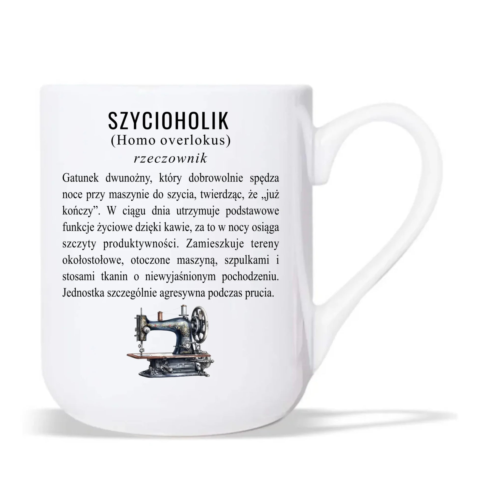 Kubek elegant szyciowy dla krawcowej - Szycioholik definicja HS10 - StoryCups.pl