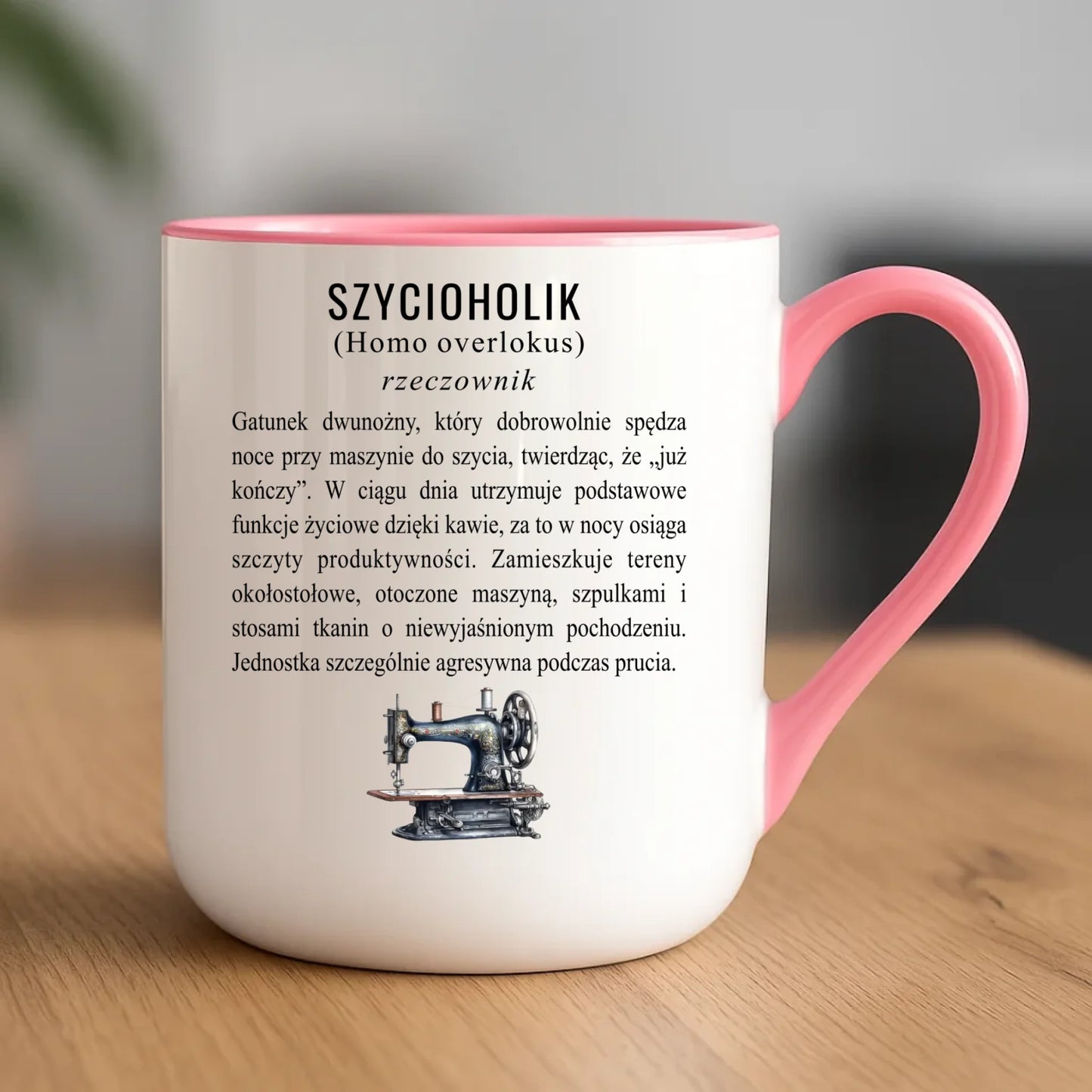 Kubek elegant szyciowy dla krawcowej - Szycioholik definicja HS10 - StoryCups.pl