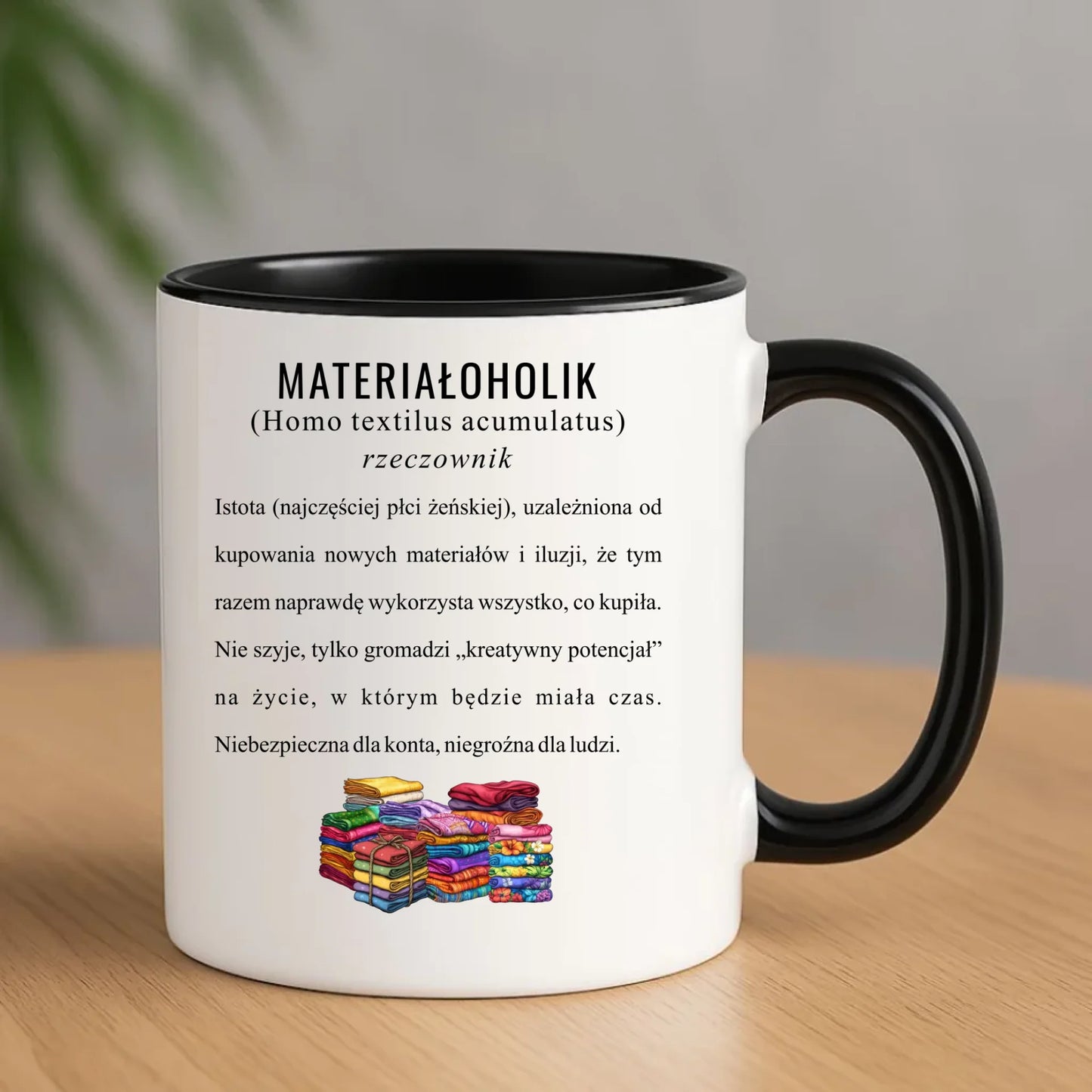 Kubek szyciowy dla krawcowej – Materiałoholik definicja HS11 - StoryCups.pl