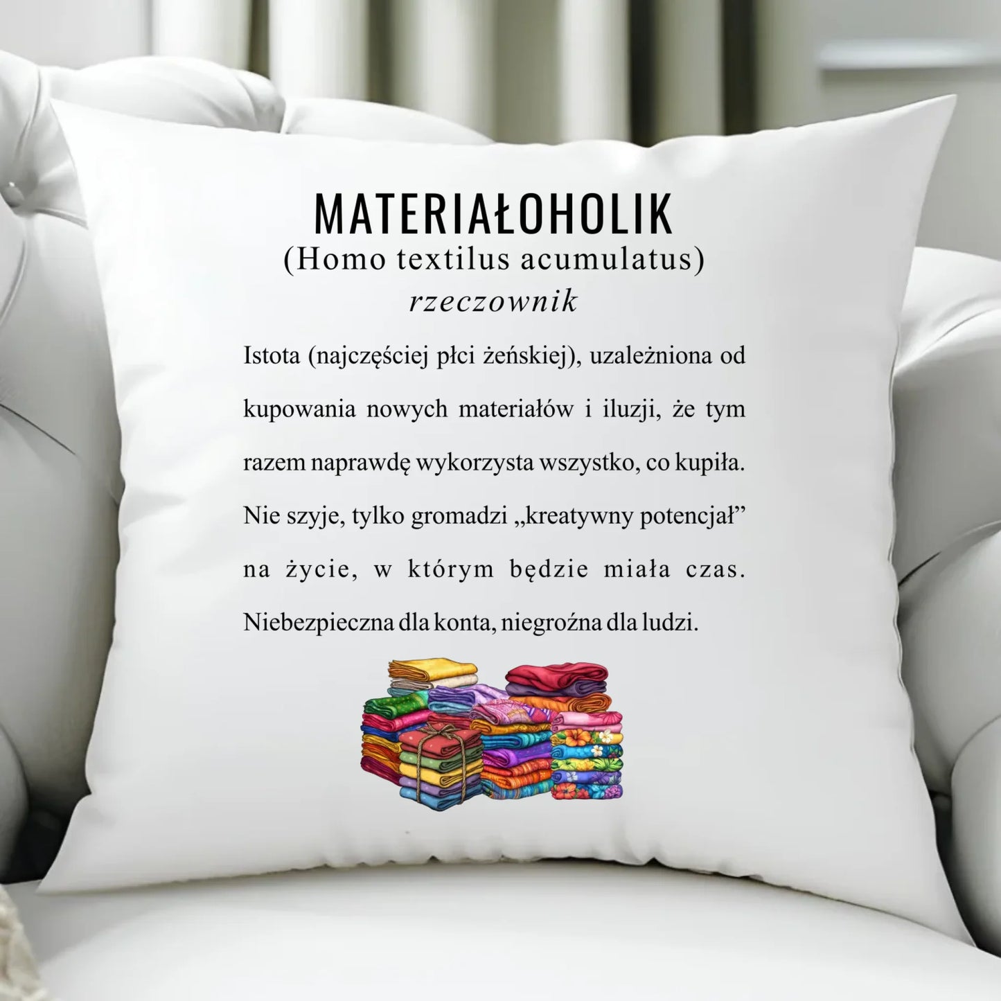 Poduszka szyciowa dla krawcowej - Materiałoholik definicja HS11 - StoryCups.pl