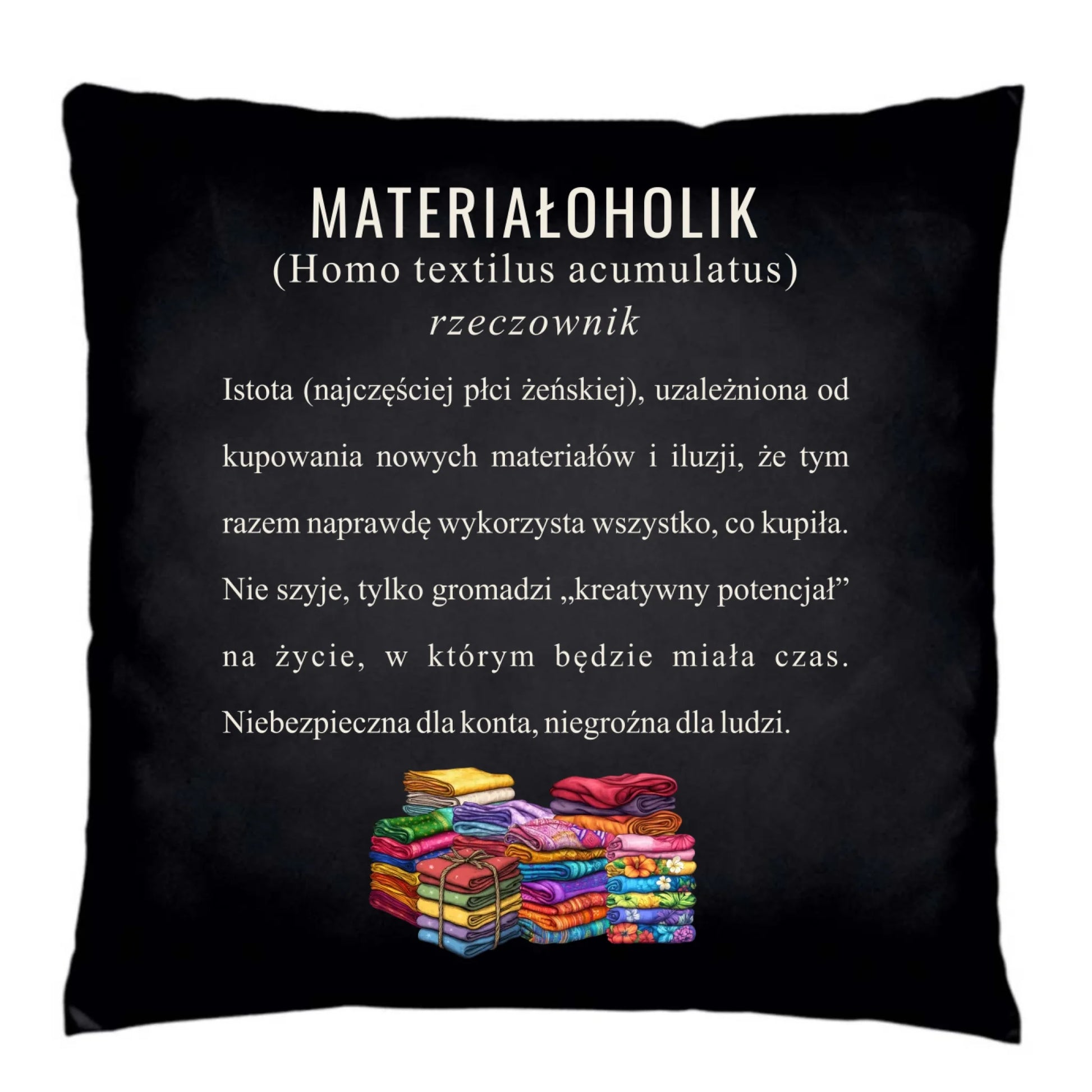 Poduszka dekoracyjna szyciowa dla krawcowej - Materiałoholik definicja HS11 - StoryCups.pl