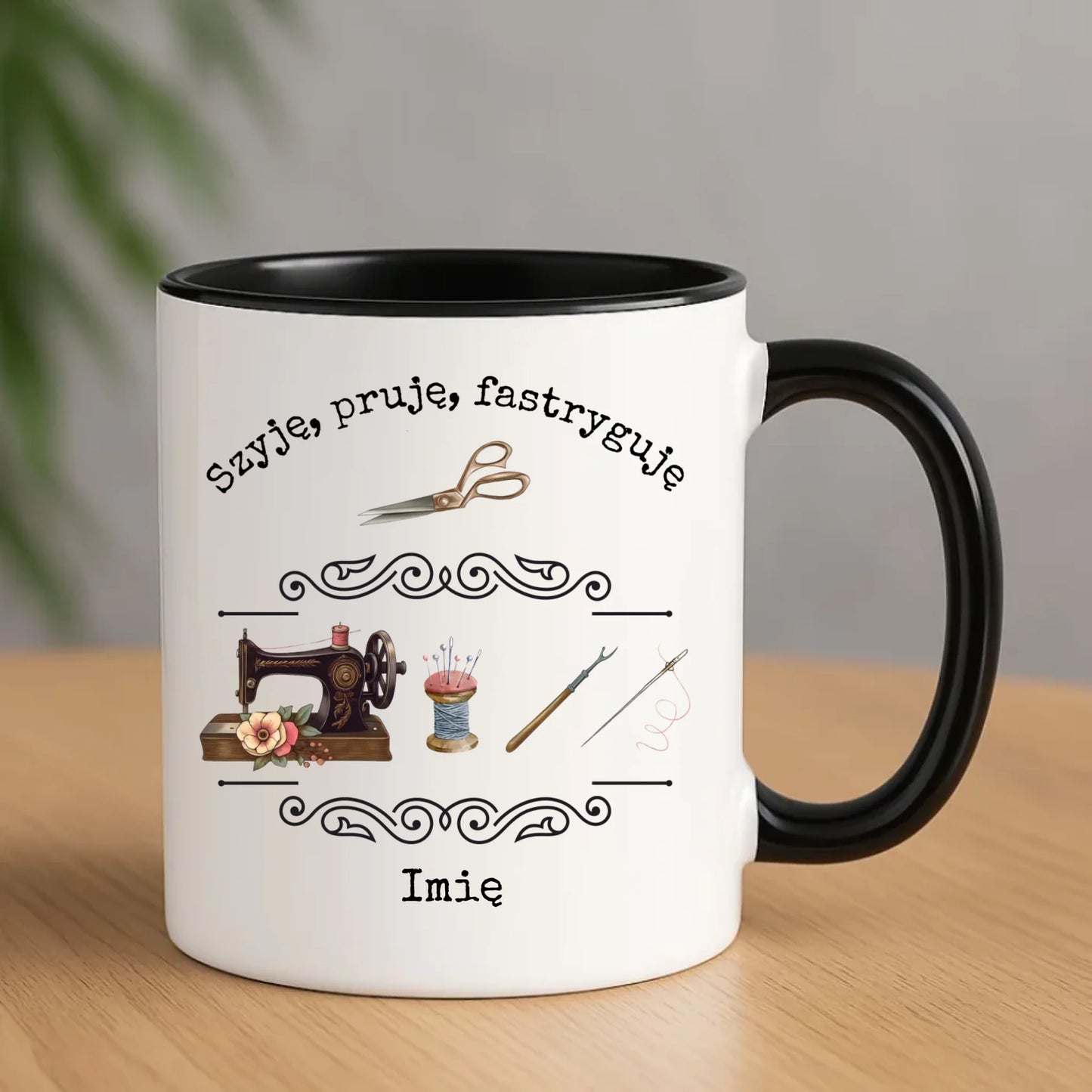 Kubek szyciowy dla krawcowej – Szyję, pruję, fastryguję HS13 - StoryCups.pl