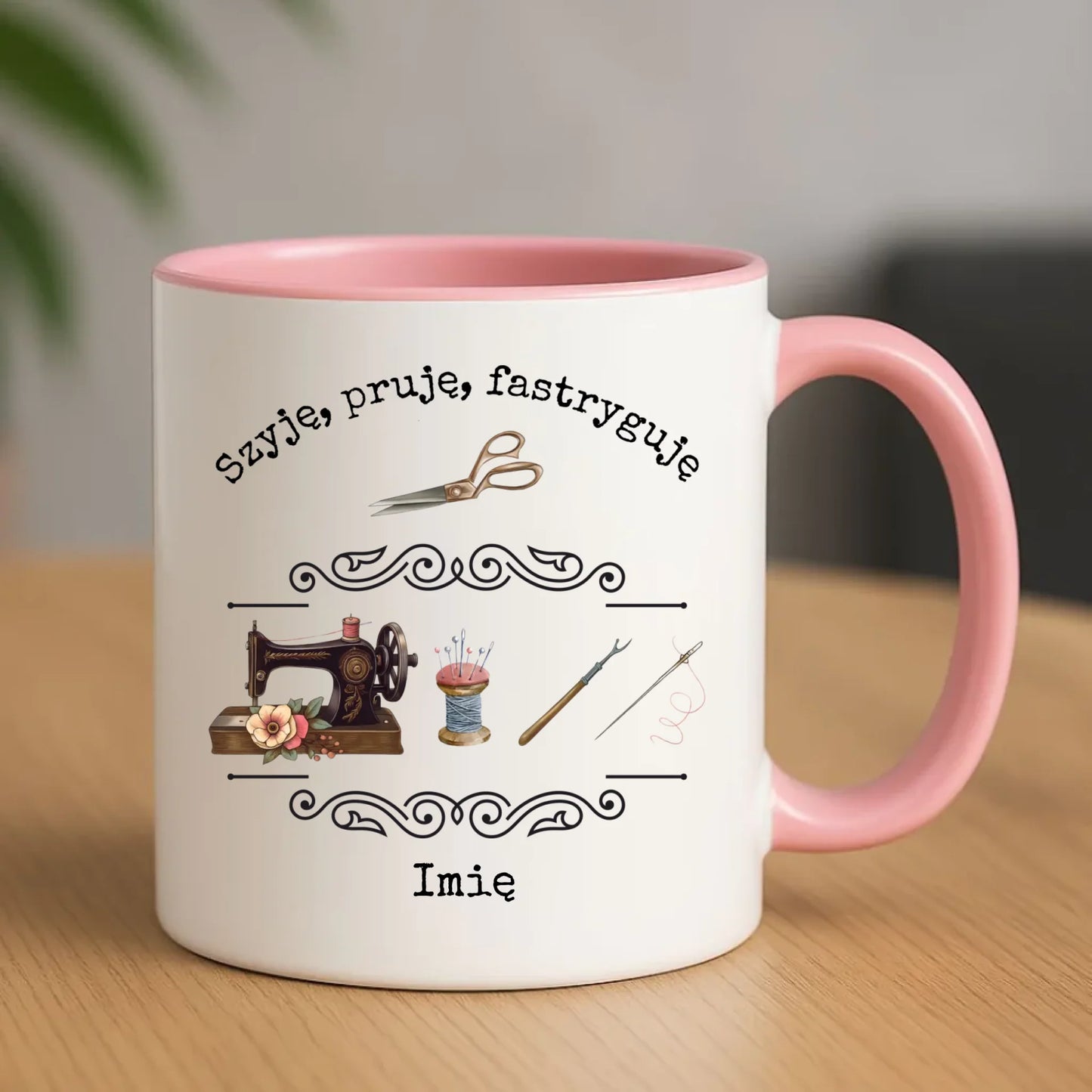 Kubek szyciowy dla krawcowej – Szyję, pruję, fastryguję HS13 - StoryCups.pl