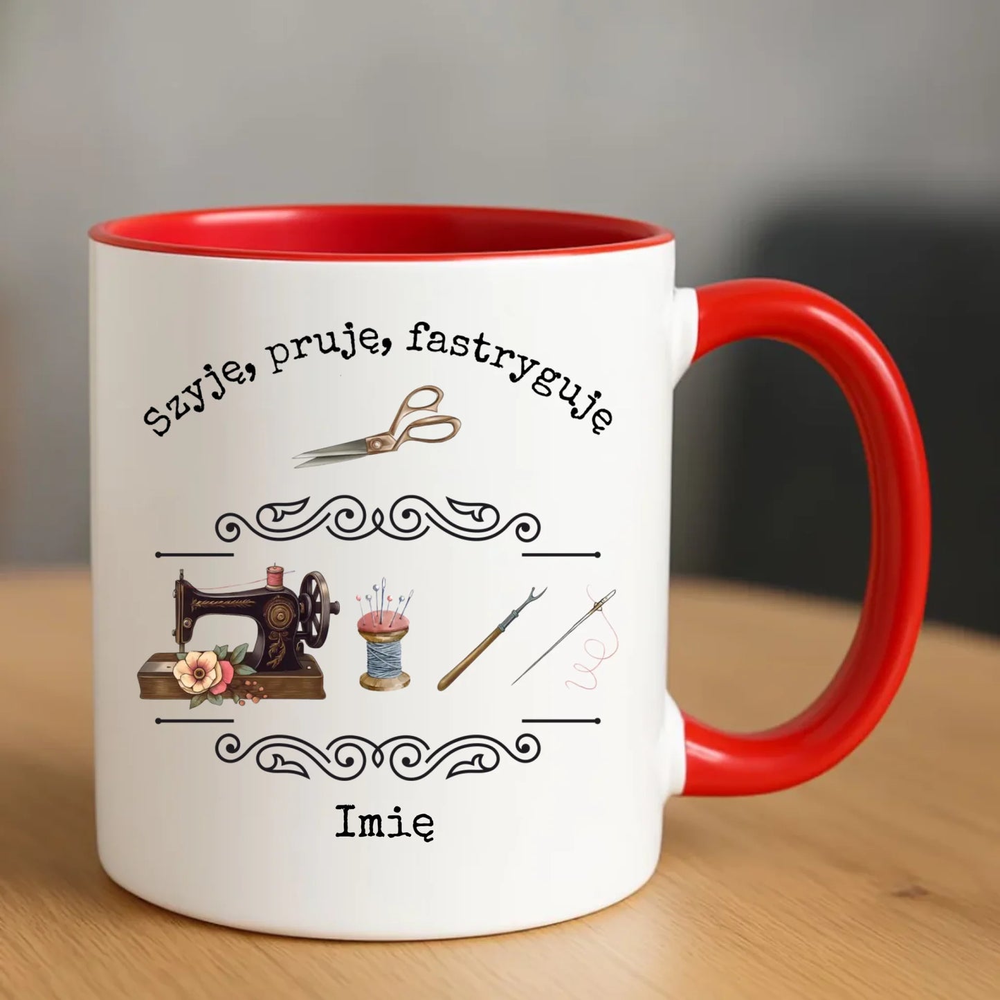 Kubek szyciowy dla krawcowej – Szyję, pruję, fastryguję HS13 - StoryCups.pl