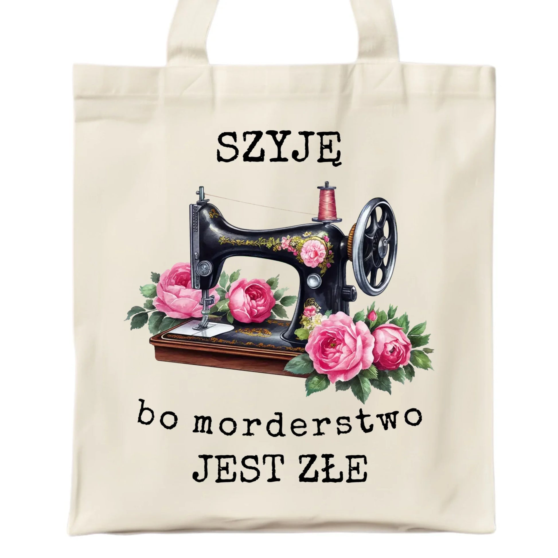 Torba szyciowa dla krawcowej - Szyję, bo morderstwo jest złe HS14 - StoryCups.pl