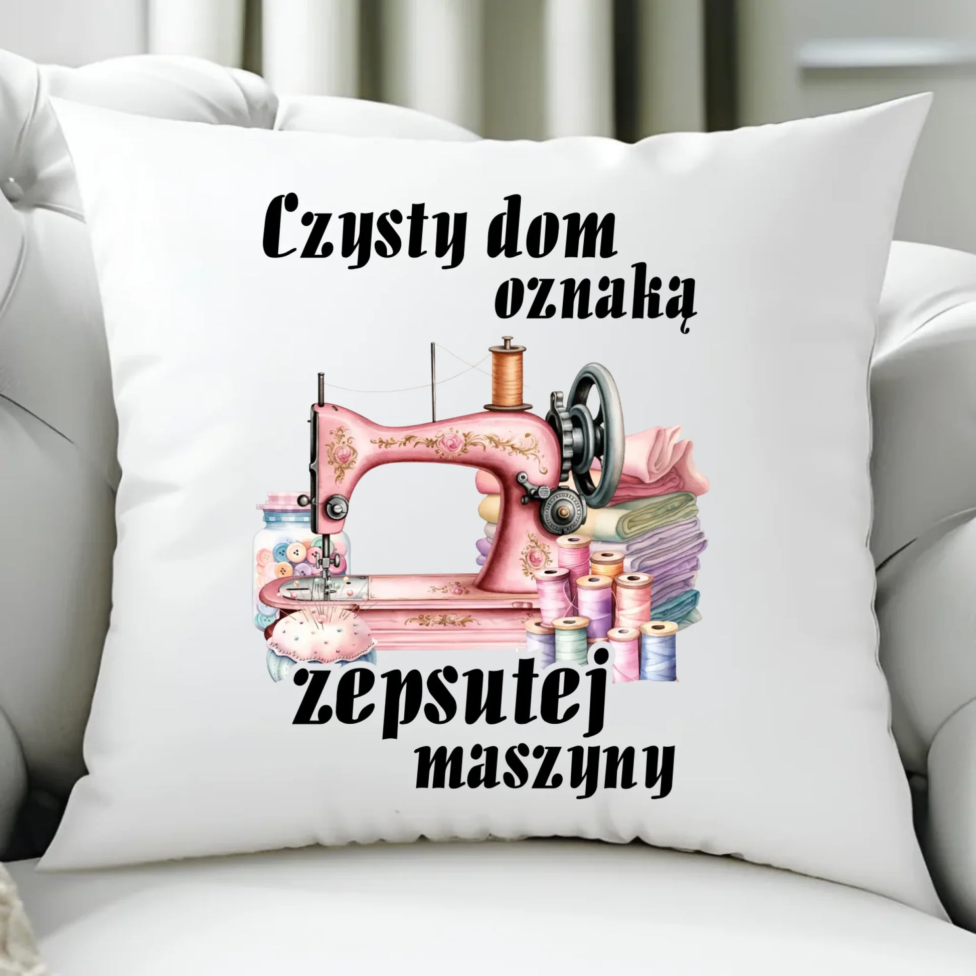 Poduszka szyciowa dla krawcowej - Czysty dom oznaką zepsutej maszyny HS15 - StoryCups.pl
