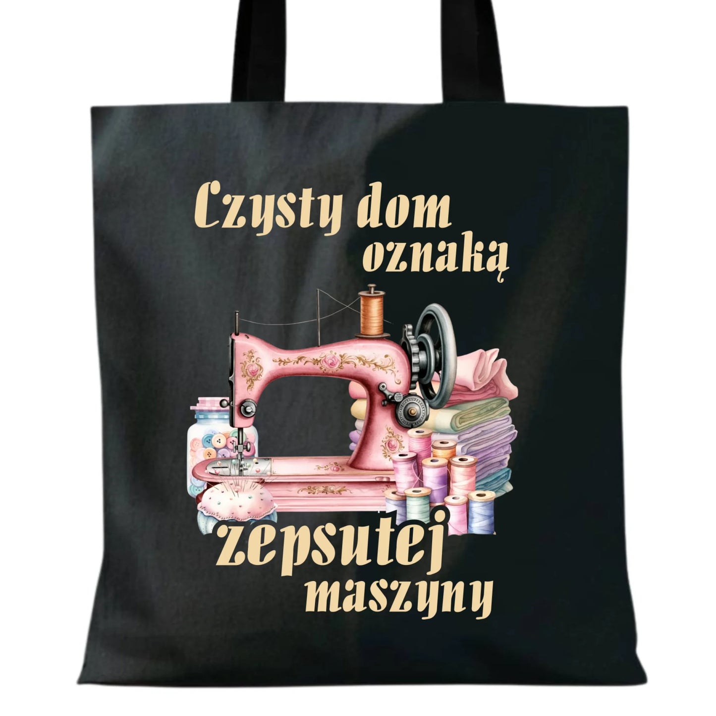 Torba szyciowa dla krawcowej - Czysty dom oznaką zepsutej maszyny HS15 - StoryCups.pl
