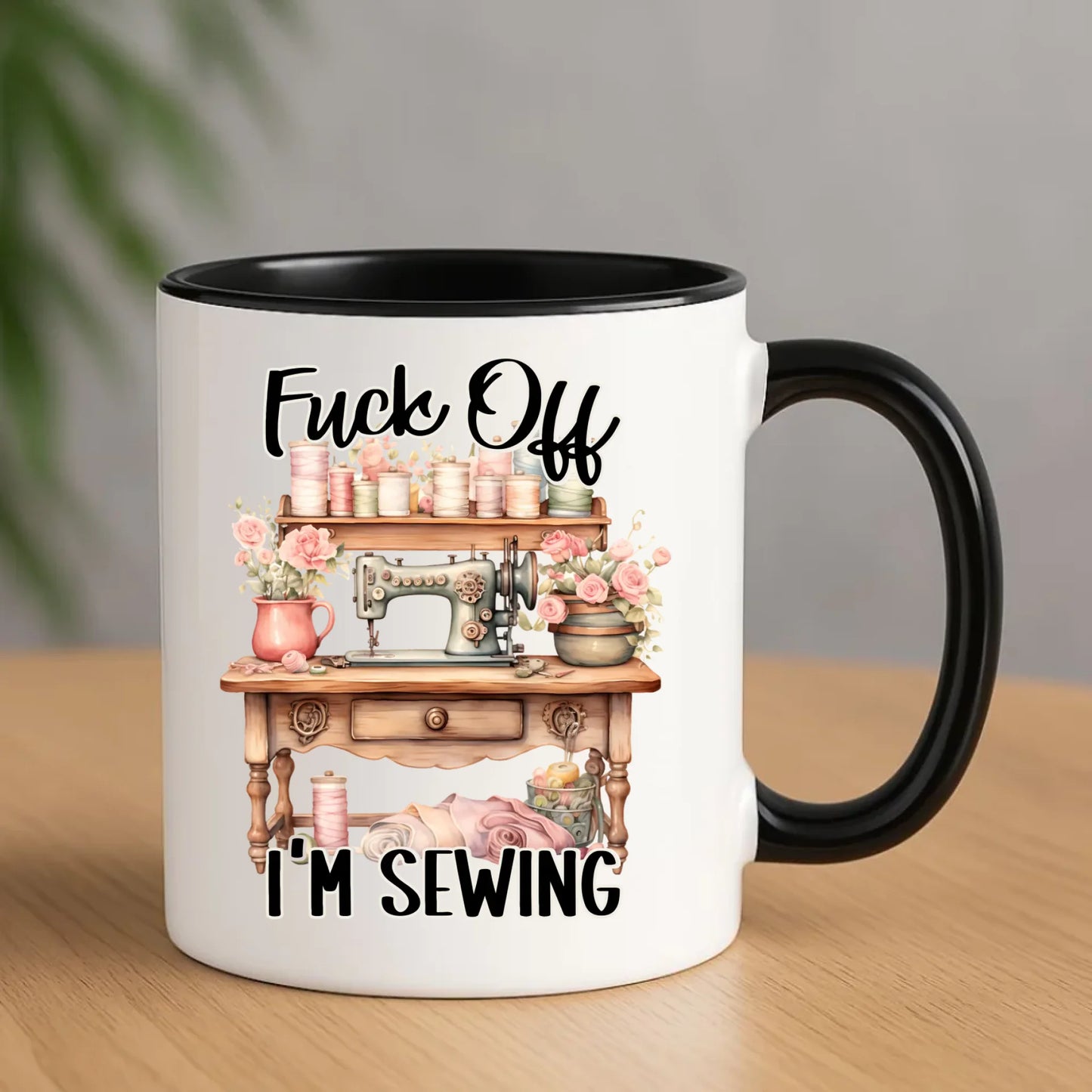 Kubek szyciowy dla krawcowej – Fck off im sewing HS16 - StoryCups.pl