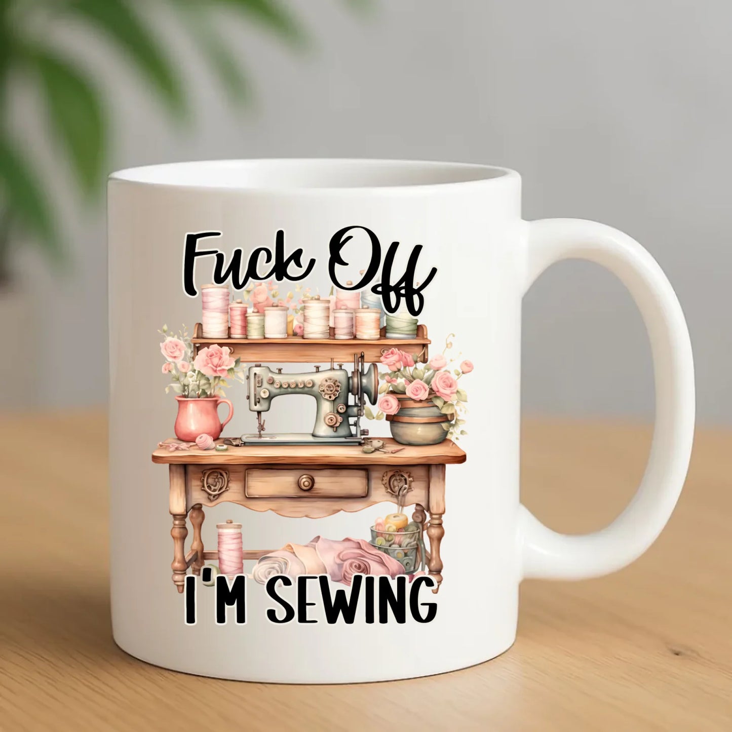 Kubek szyciowy dla krawcowej – Fck off im sewing HS16 - StoryCups.pl