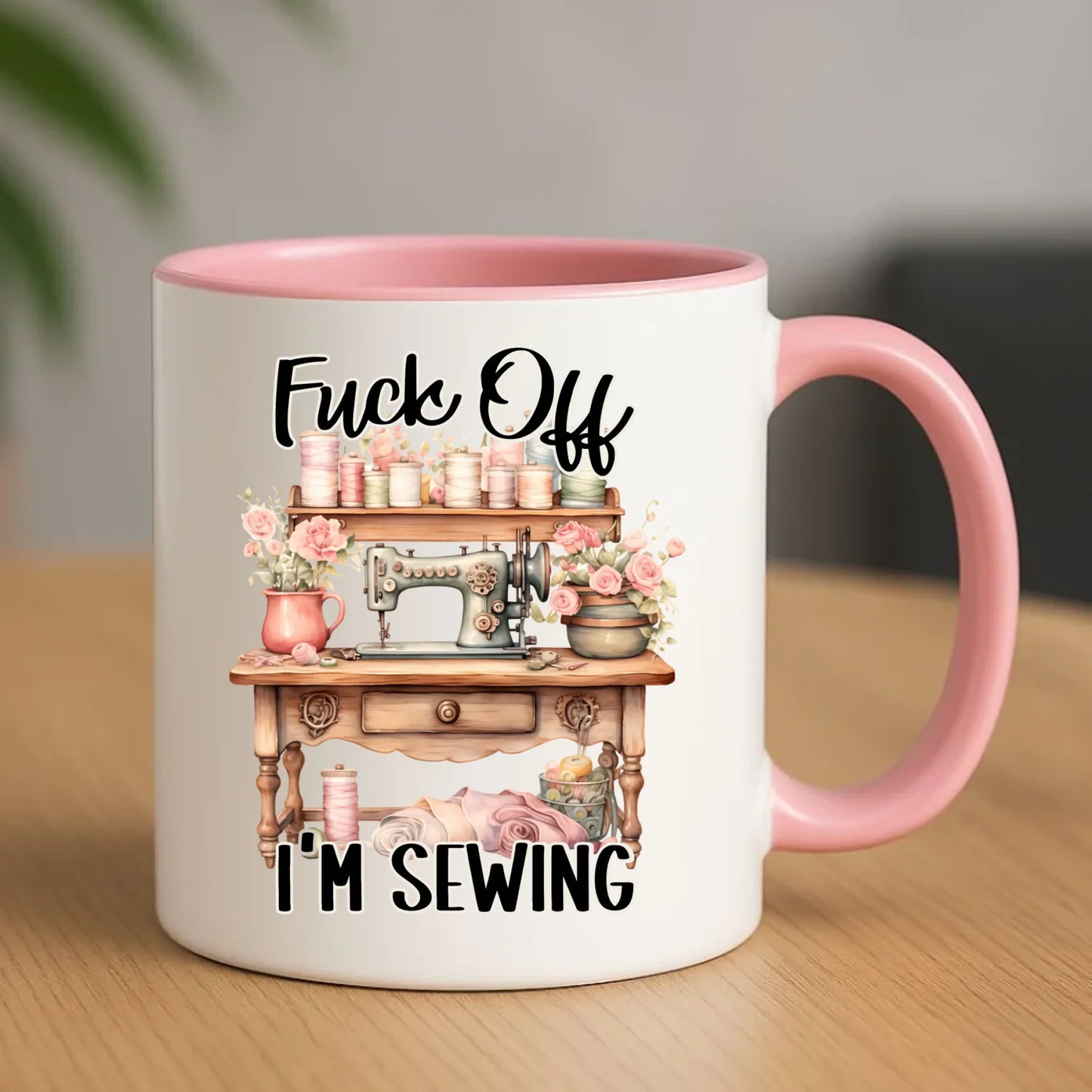 Kubek szyciowy dla krawcowej – Fck off im sewing HS16 - StoryCups.pl