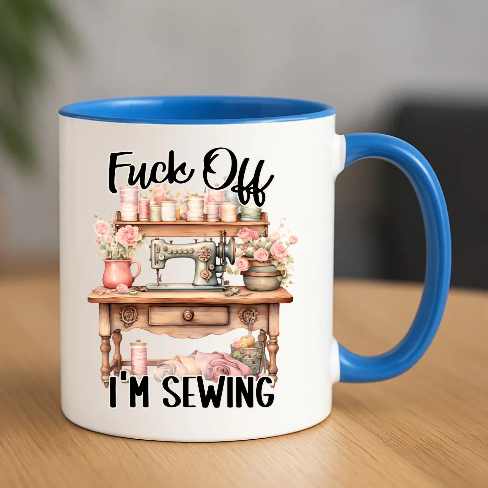Kubek szyciowy dla krawcowej – Fck off im sewing HS16 - StoryCups.pl