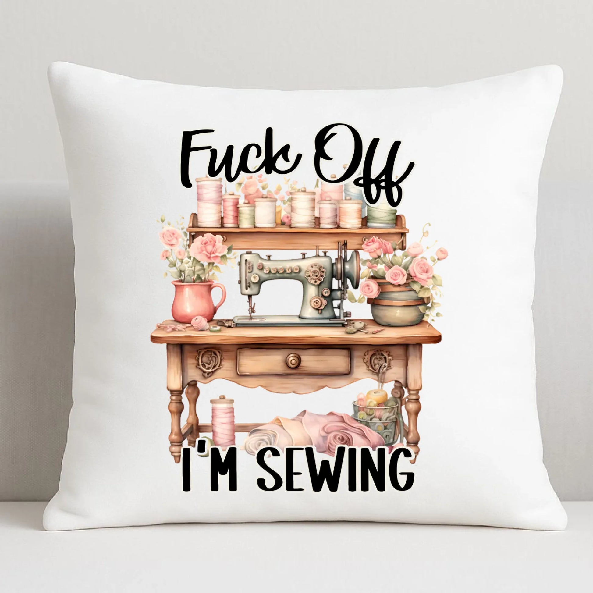 Poduszka szyciowa dla krawcowej - Fck off im sewing HS16 - StoryCups.pl
