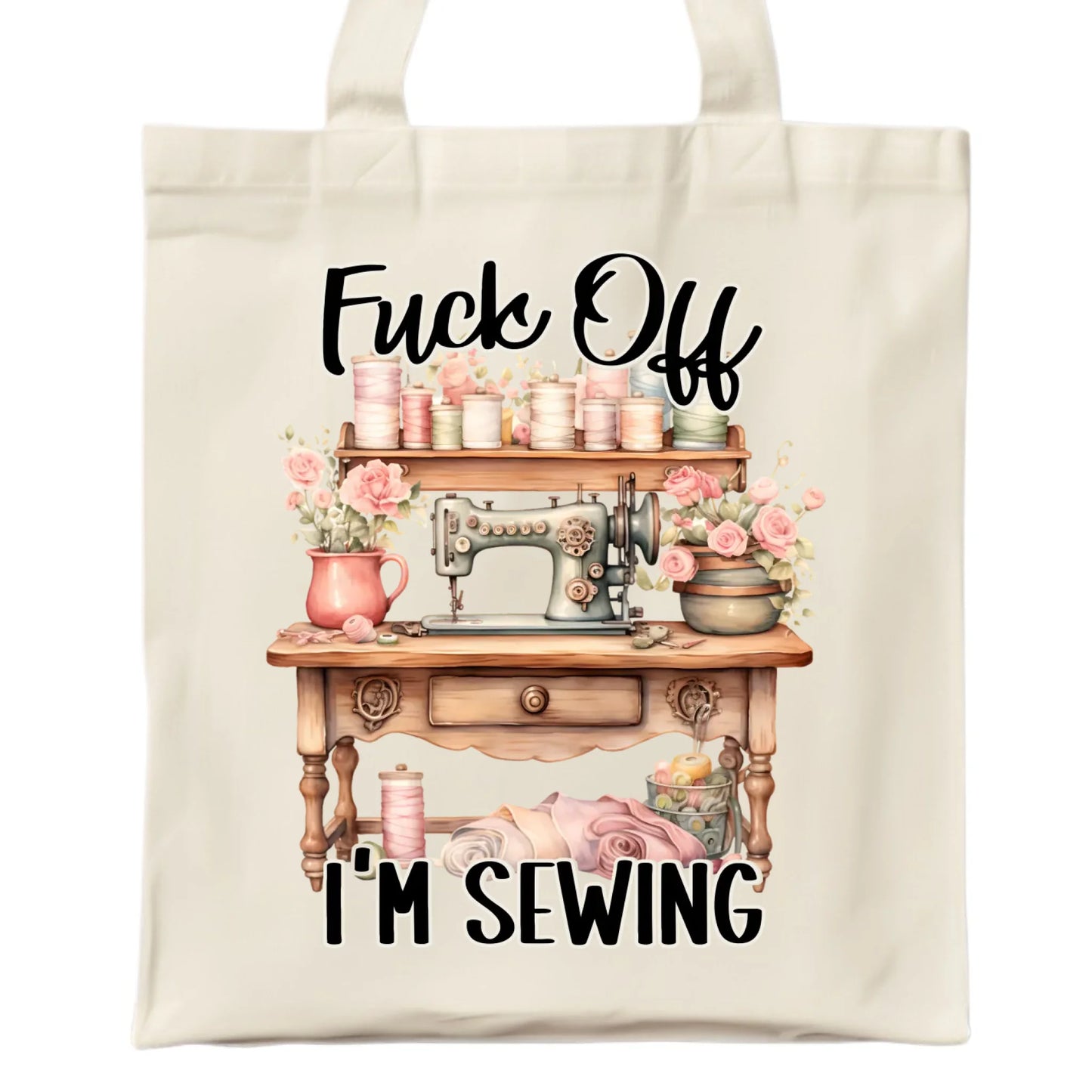 Torba szyciowa dla krawcowej - Fck off im sewing HS16 - StoryCups.pl