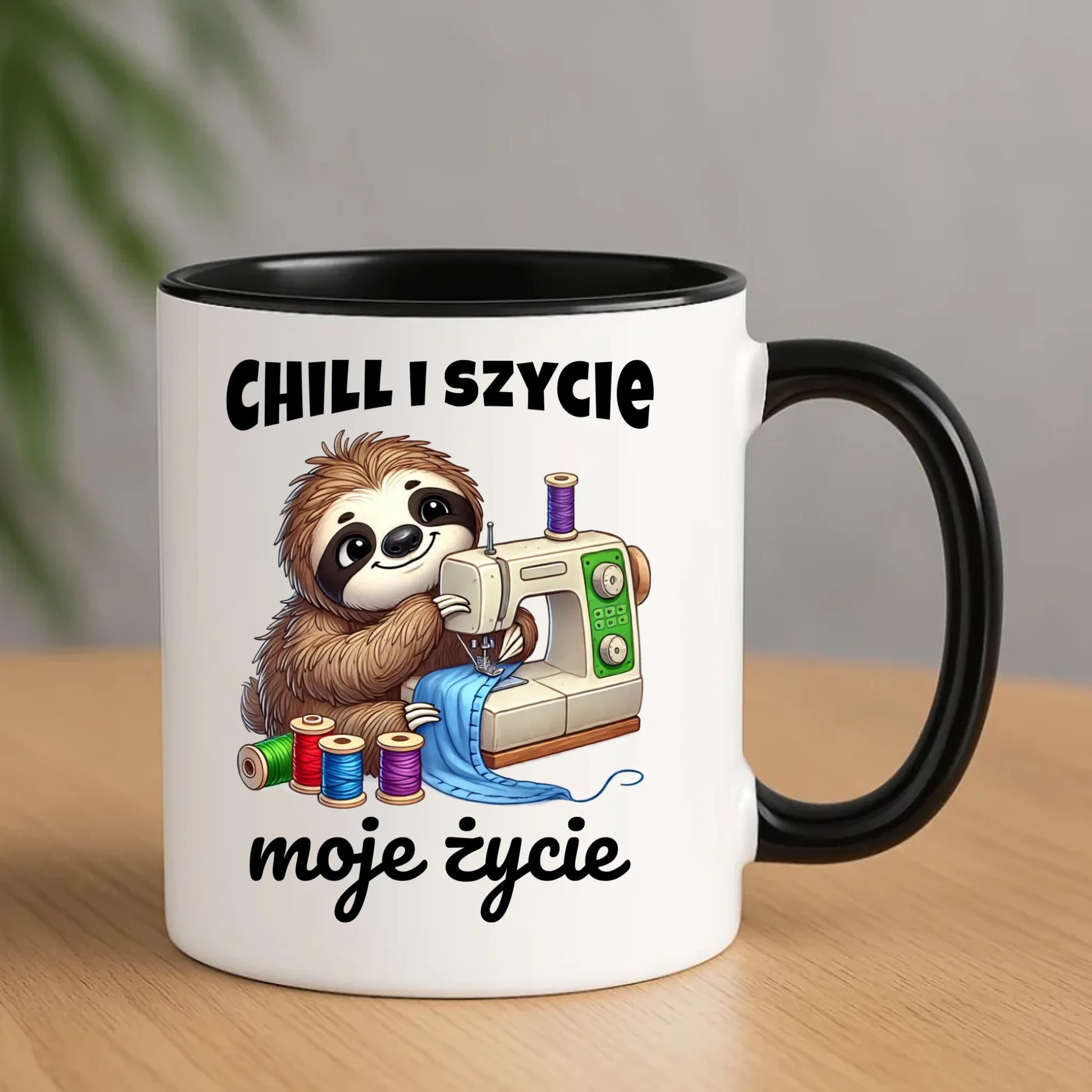 Kubek szyciowy dla krawcowej – Chill i szycie moje życie HS17 - StoryCups.pl