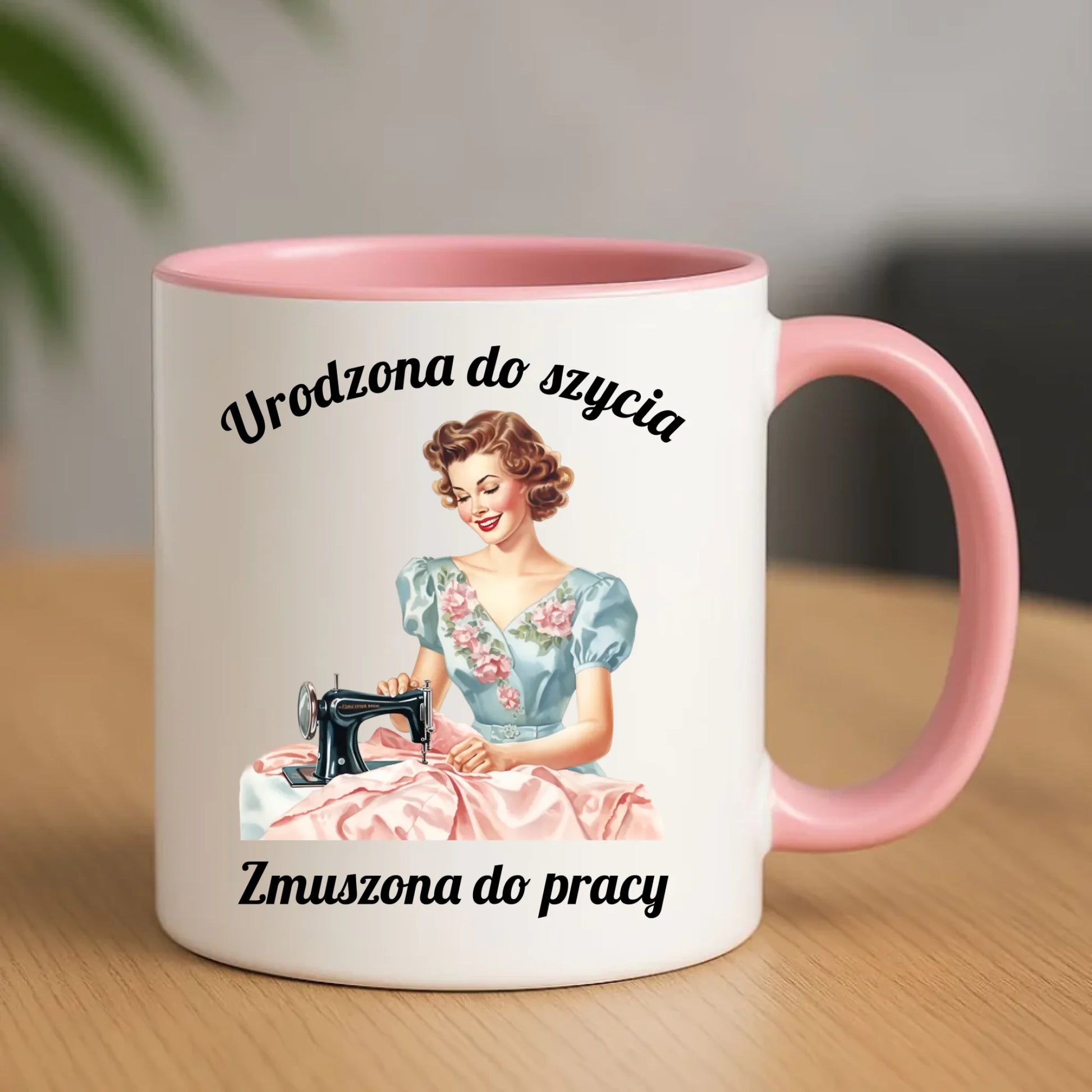 Kubek szyciowy dla krawcowej – Urodzona do szycia HS18 - StoryCups.pl