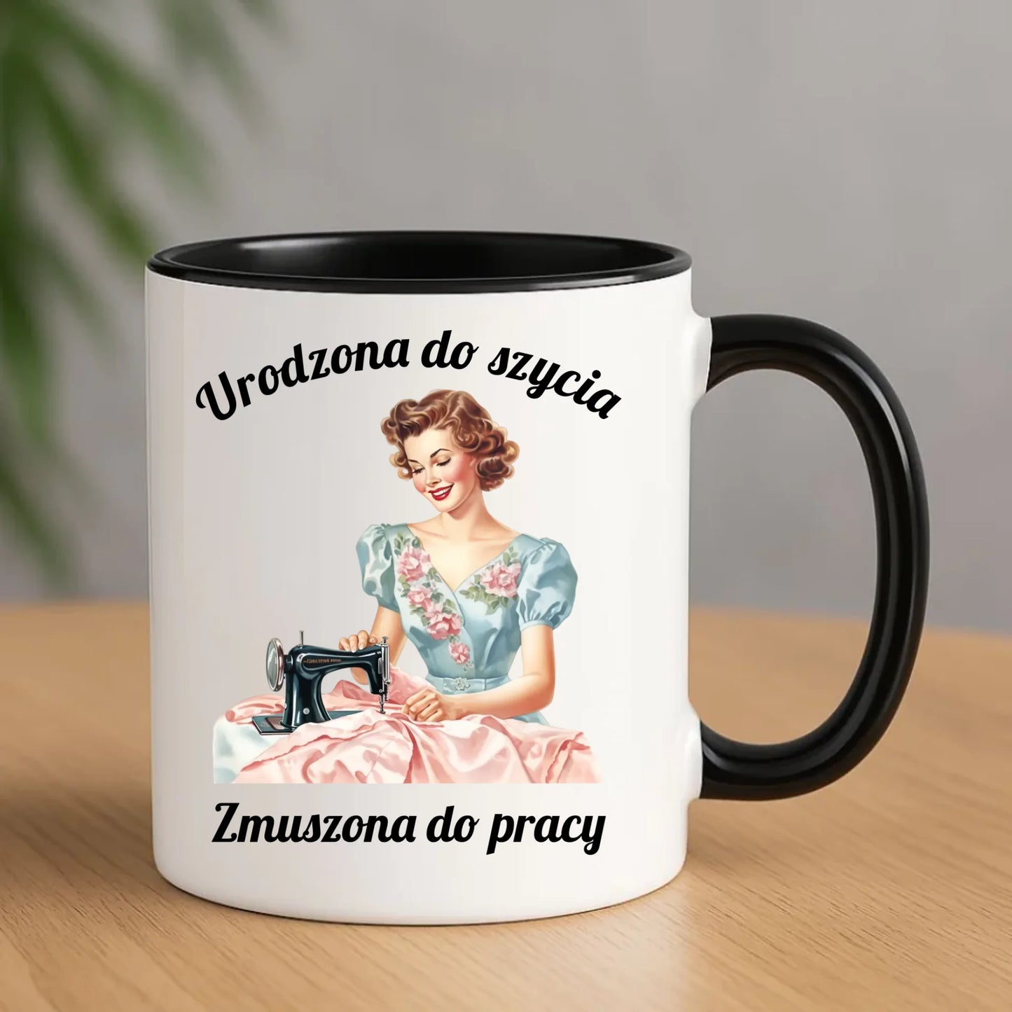 Kubek szyciowy dla krawcowej – Urodzona do szycia HS18 - StoryCups.pl