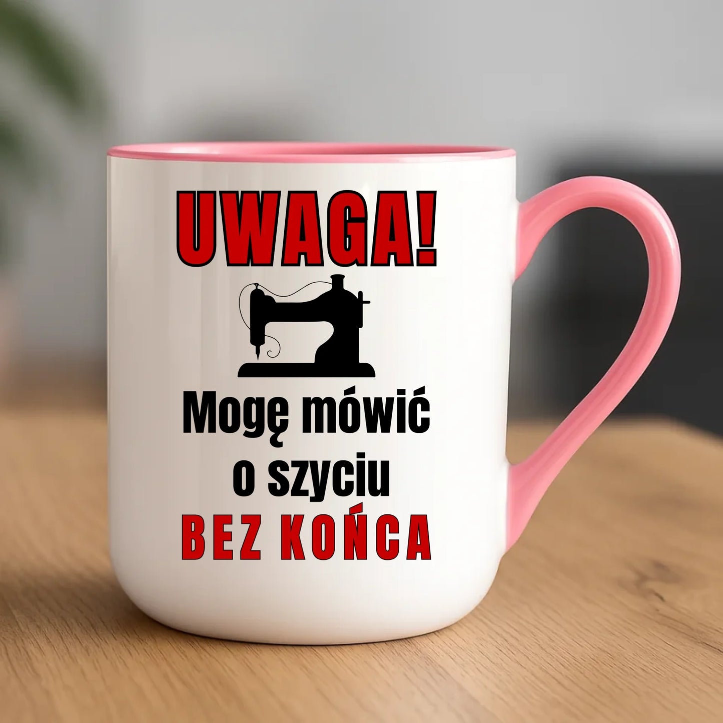 Kubek elegant szyciowy dla krawcowej - Mówić o szyciu bez końca HS19 - StoryCups.pl