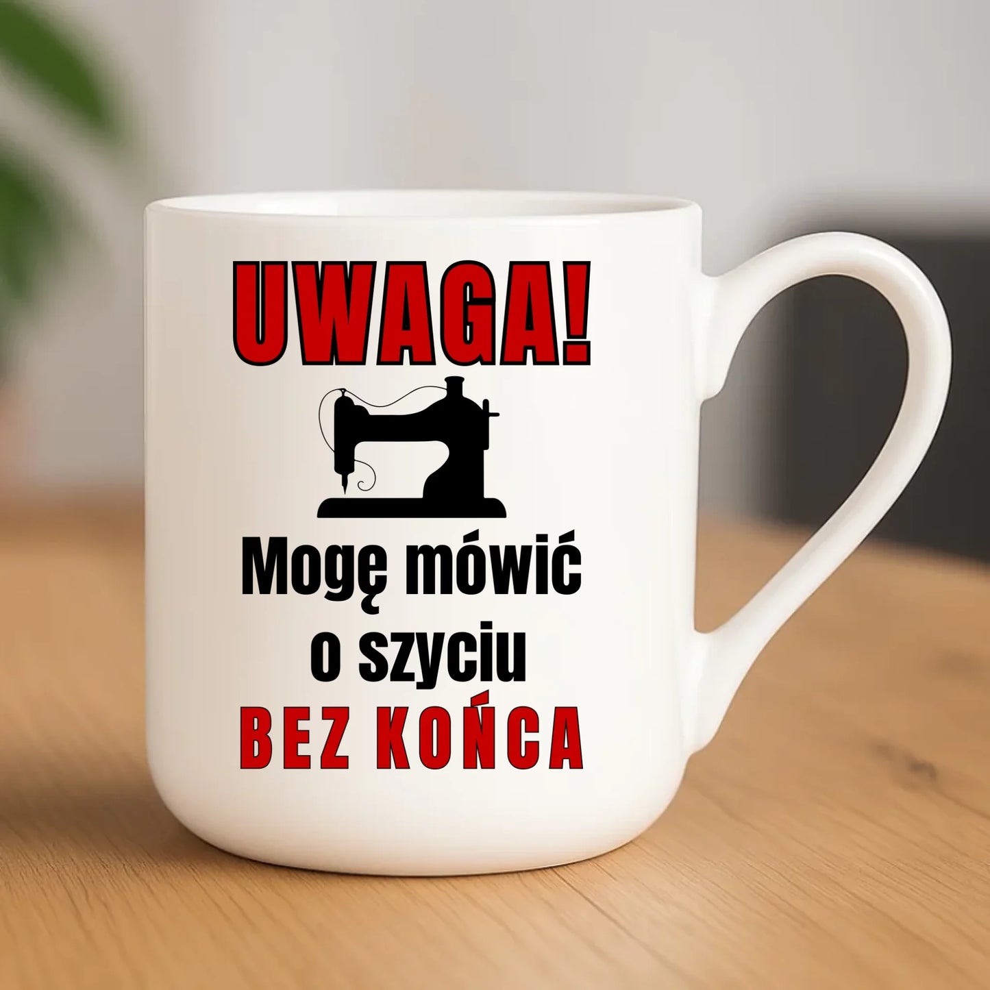 Kubek elegant szyciowy dla krawcowej - Mówić o szyciu bez końca HS19 - StoryCups.pl