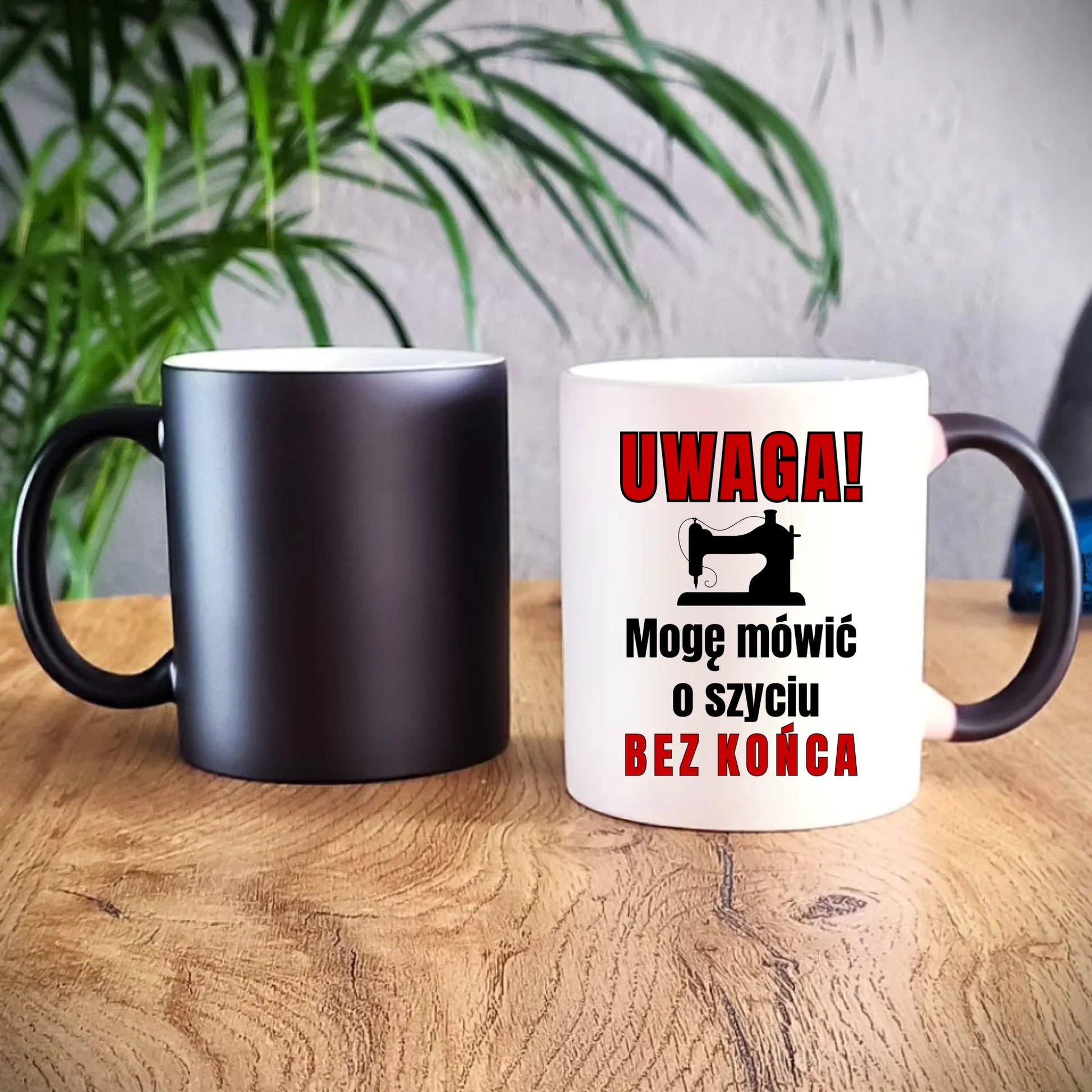 Kubek magiczny szyciowy dla krawcowej - Mówić o szyciu bez końca HS19 - StoryCups.pl