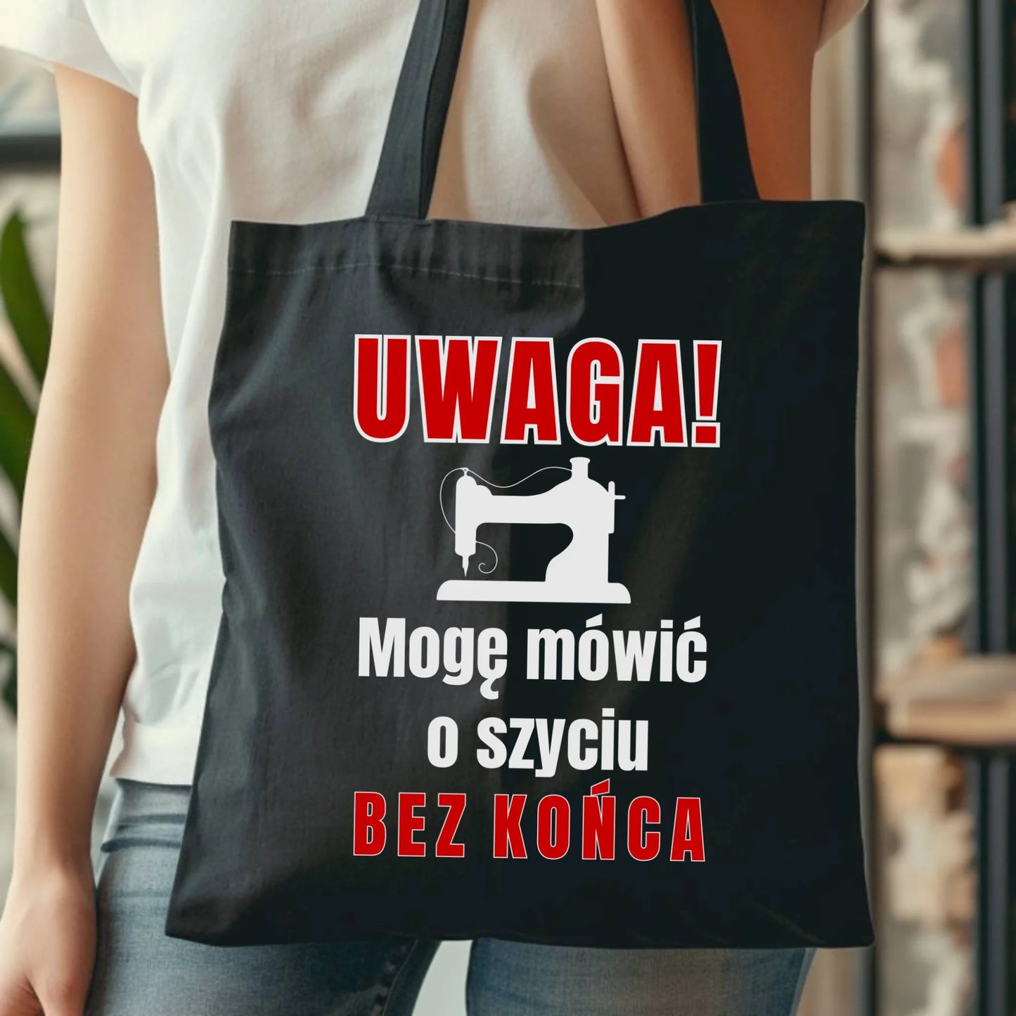 Torba szyciowa dla krawcowej - Mówić o szyciu bez końca HS19 - StoryCups.pl
