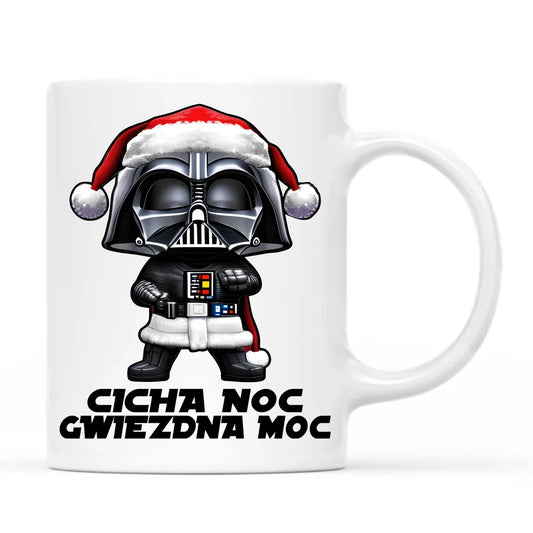 Kubek świąteczny dla fanów Gwiezdnych Wojen - Cicha noc, gwiezdna moc BN132 - StoryCups.pl