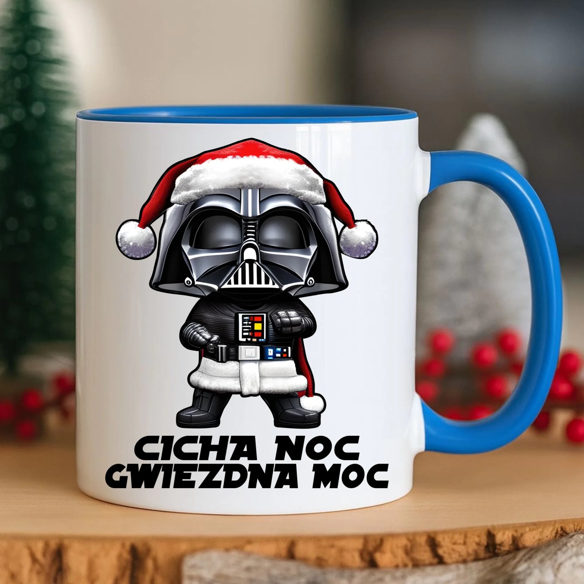 Kubek świąteczny dla fanów Gwiezdnych Wojen - Cicha noc, gwiezdna moc BN132 - StoryCups.pl